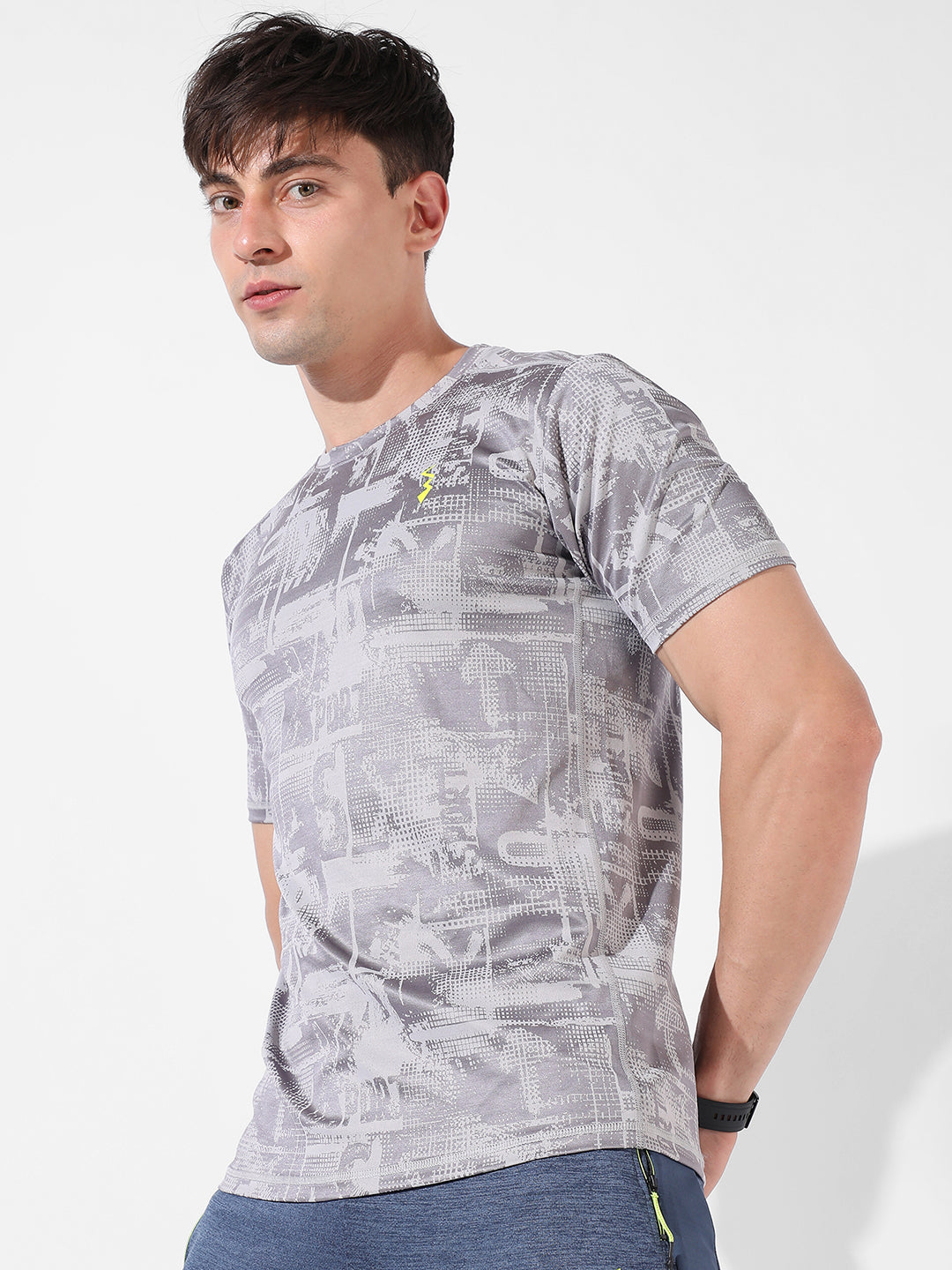 Abstract Print Activewear T-Shirt