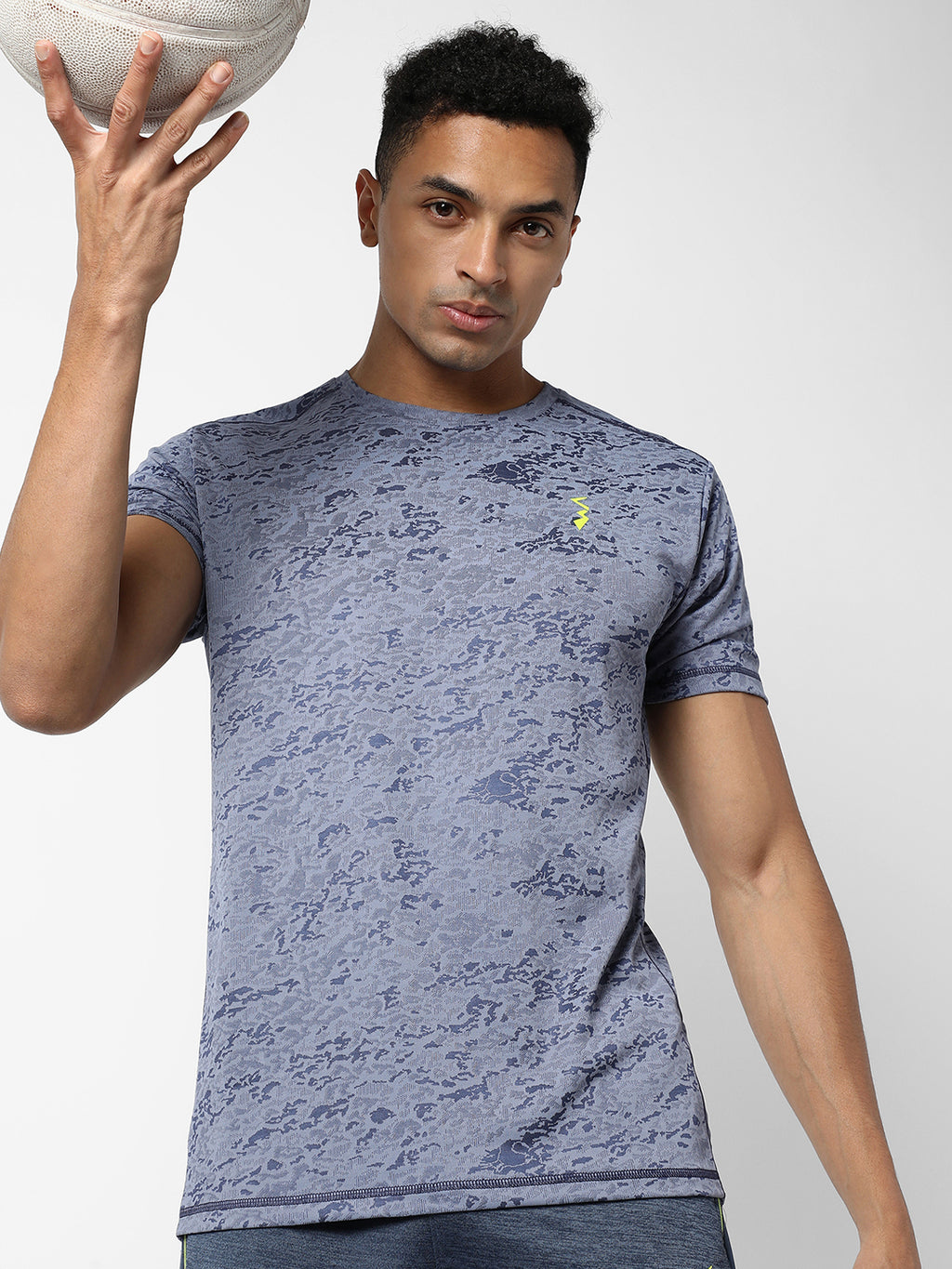 Abstract Print Activewear T-Shirt