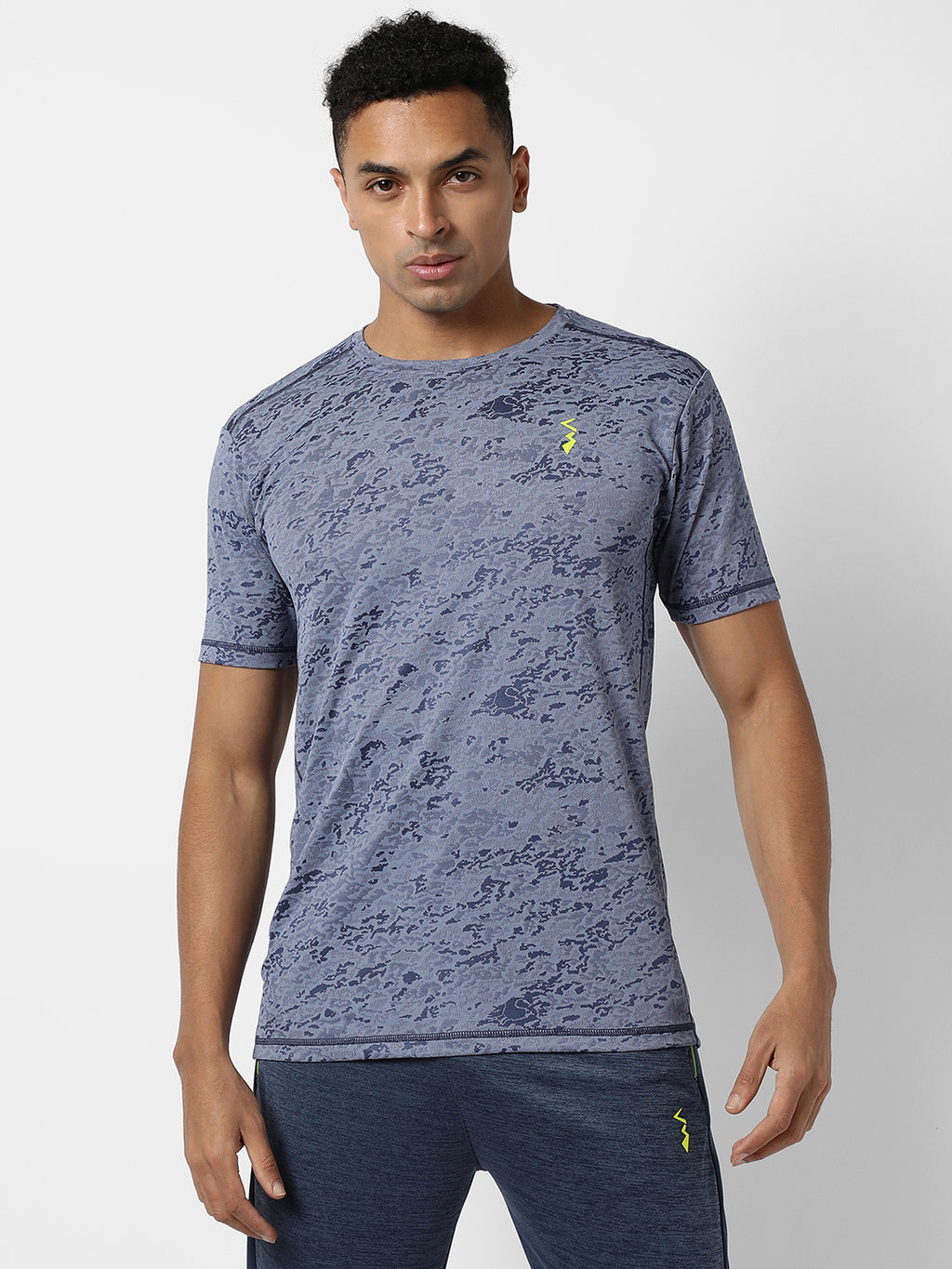 Abstract Print Activewear T-Shirt