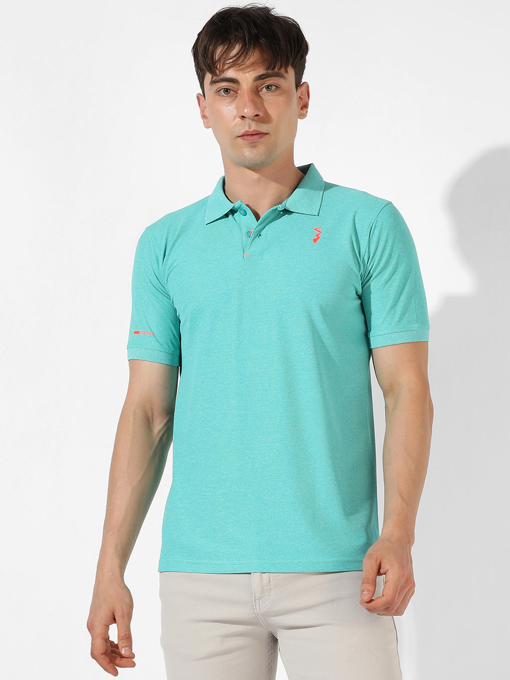 Solid Polo Activewear T-Shirt