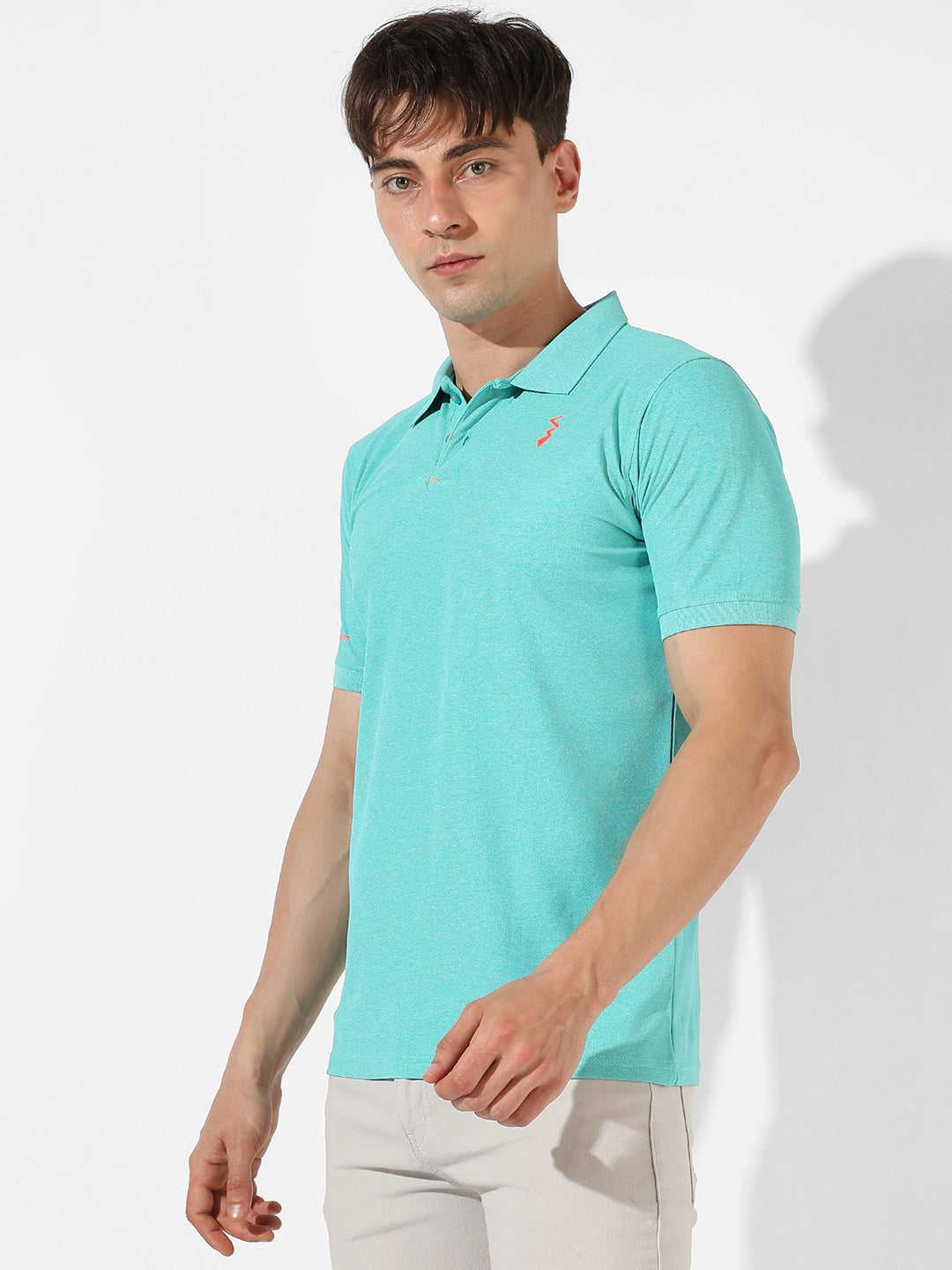 Solid Polo Activewear T-Shirt