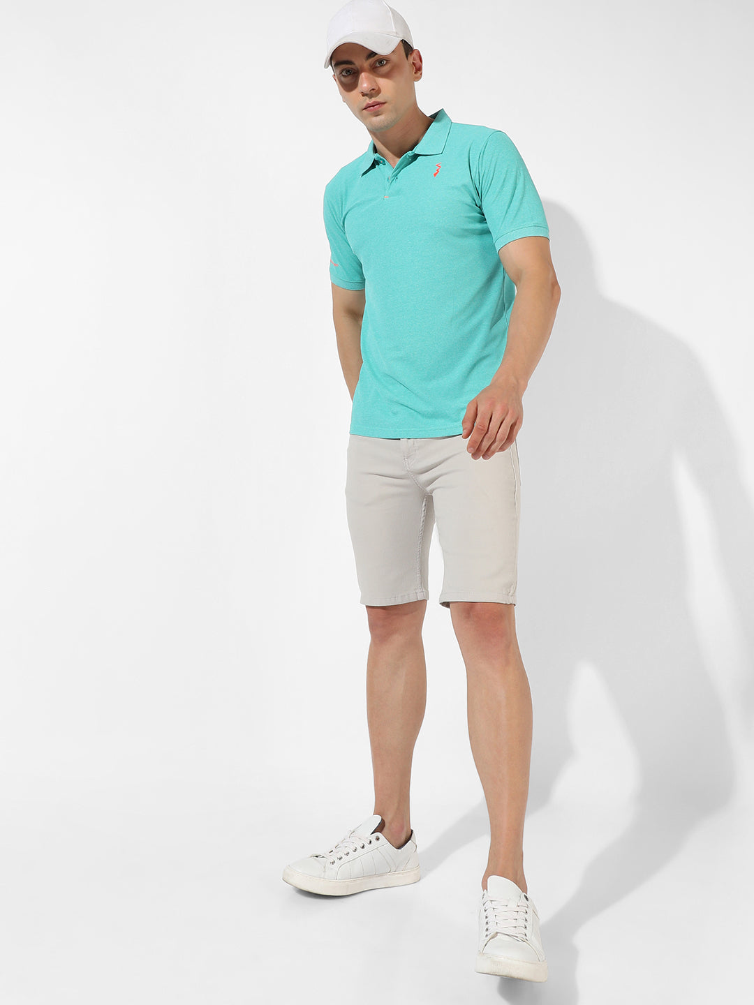 Solid Polo Activewear T-Shirt