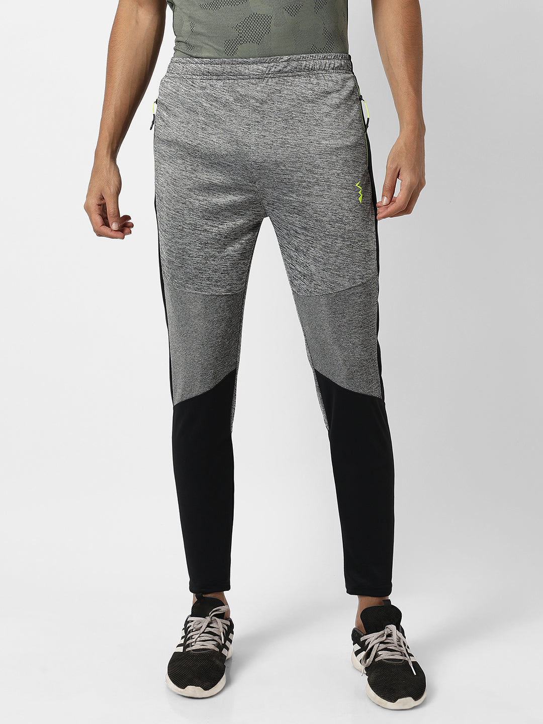 Contrast Heathered Trackpants