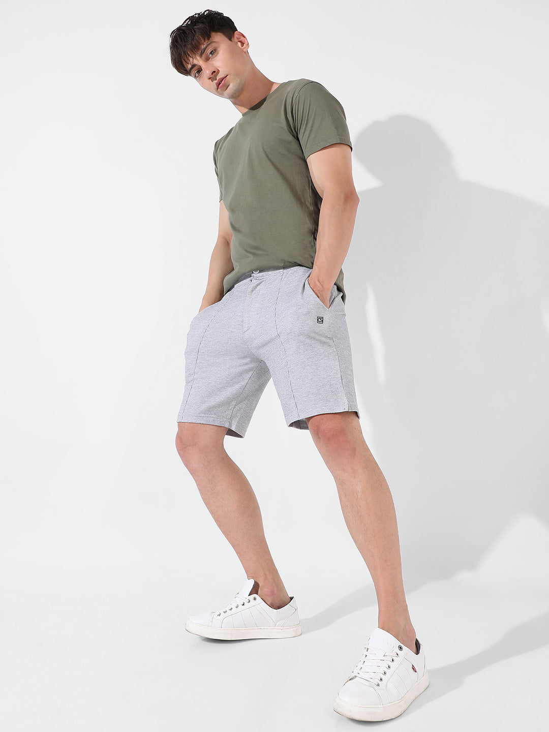 Solid Casual Shorts