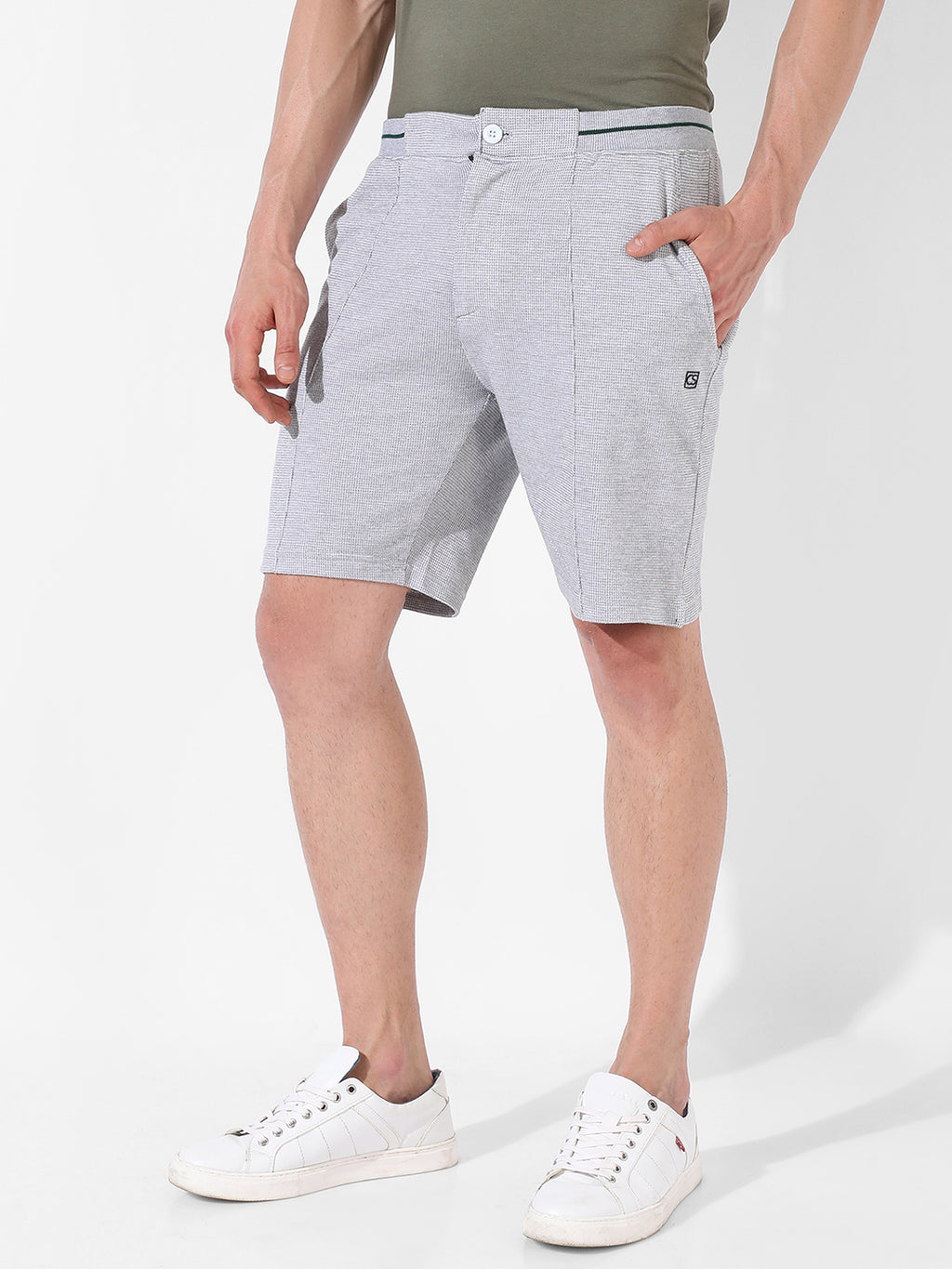 Solid Casual Shorts