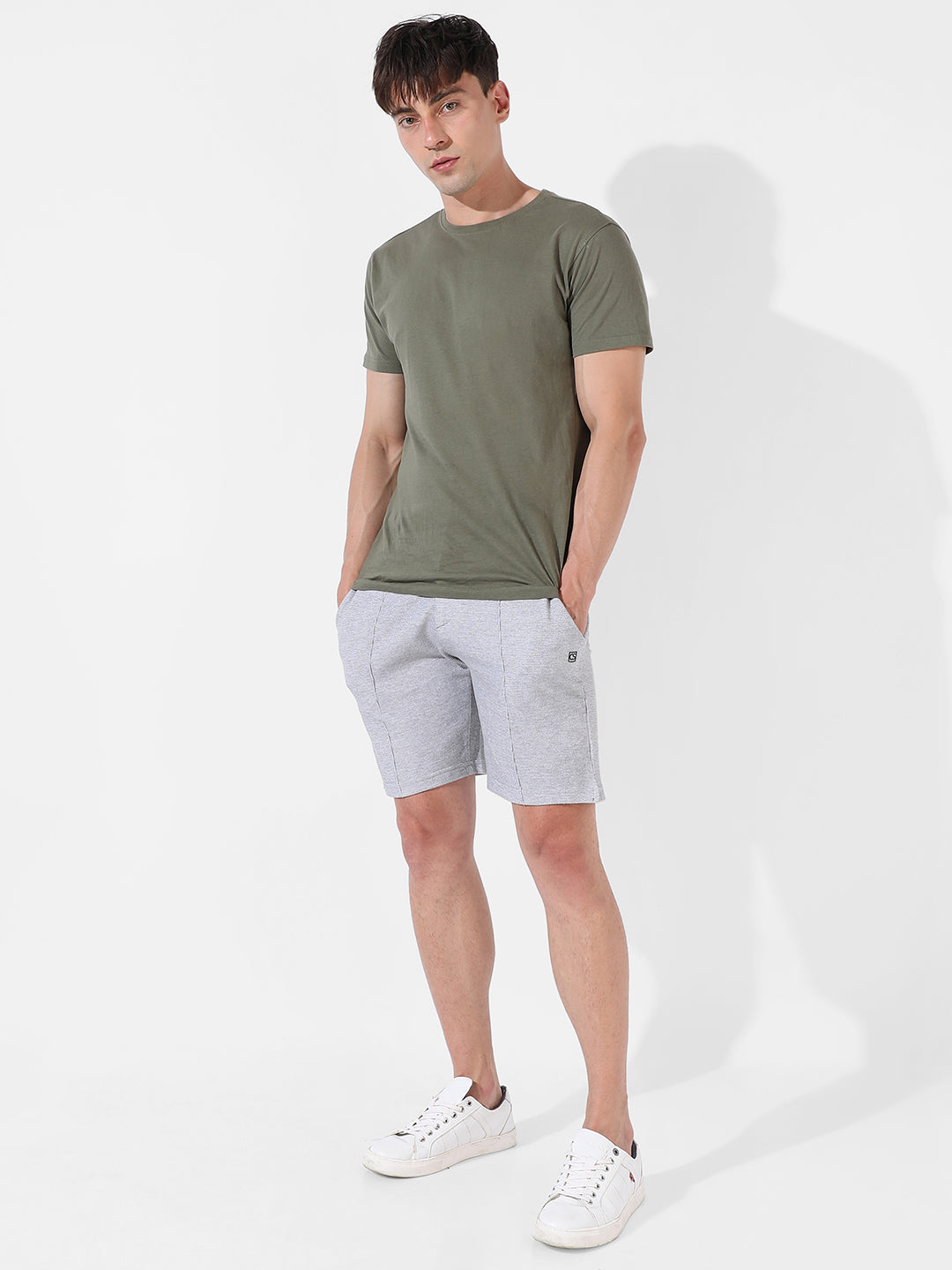 Solid Casual Shorts