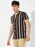 Multicolor Striped Casual Collar Shirt