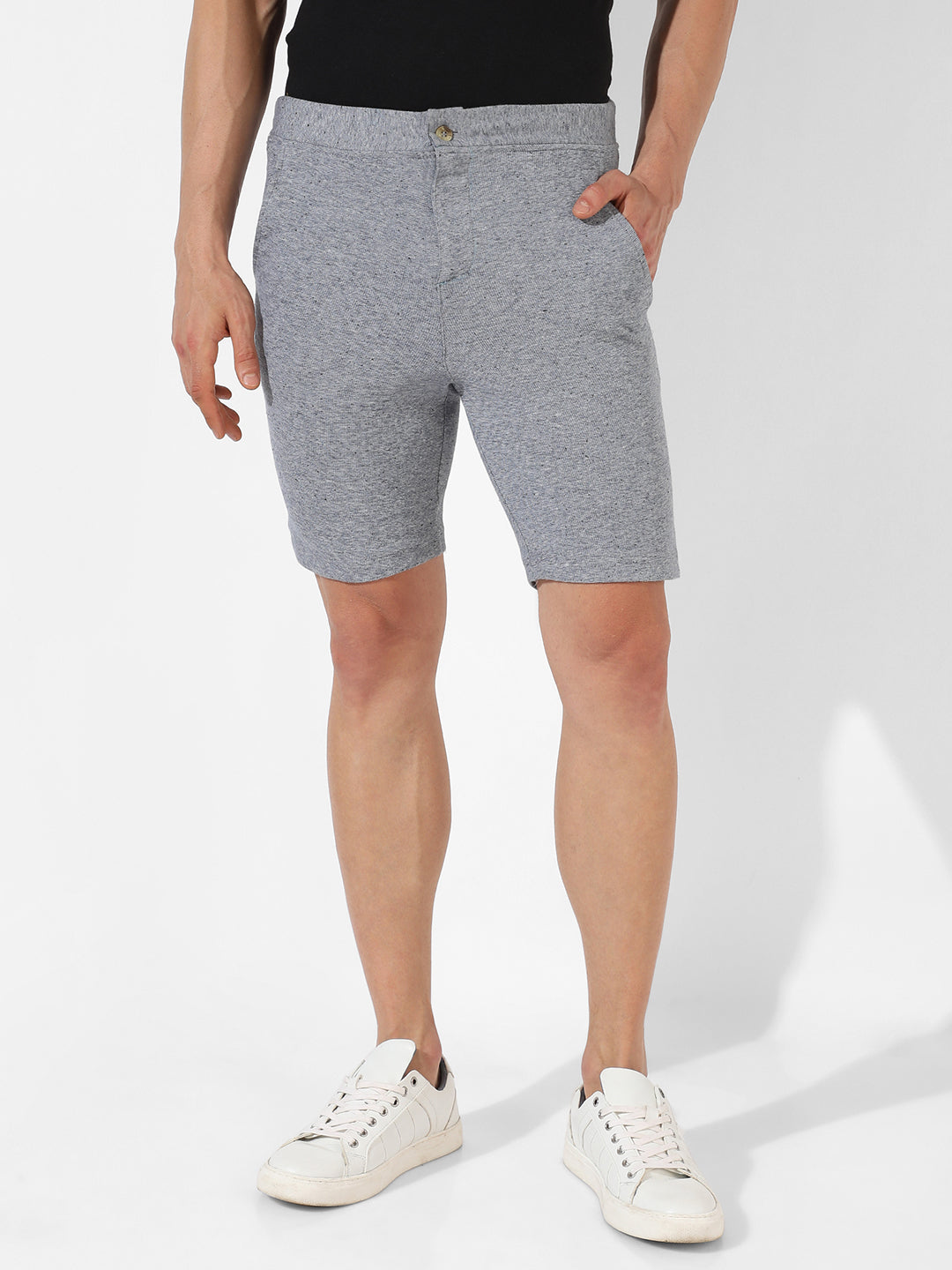 Solid Casual Shorts