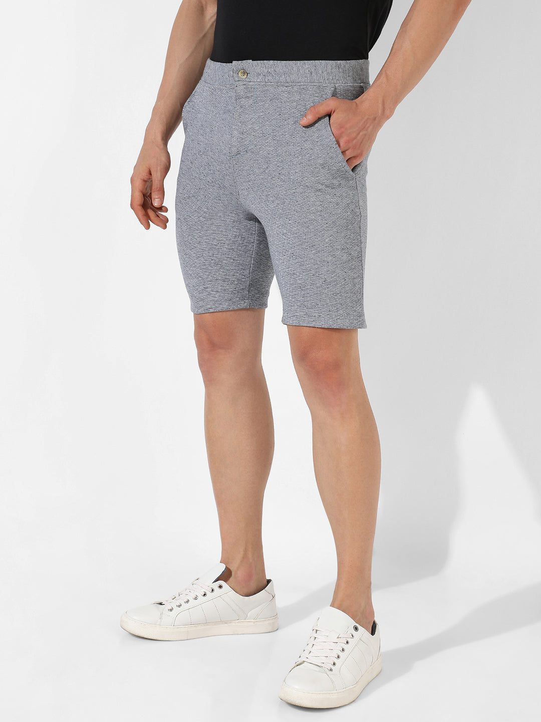 Solid Casual Shorts