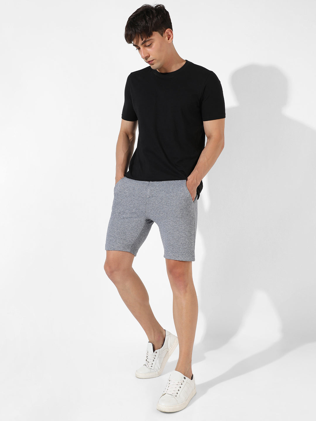 Solid Casual Shorts