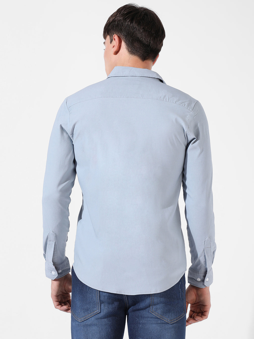 Blue Button Down Casual Shirt