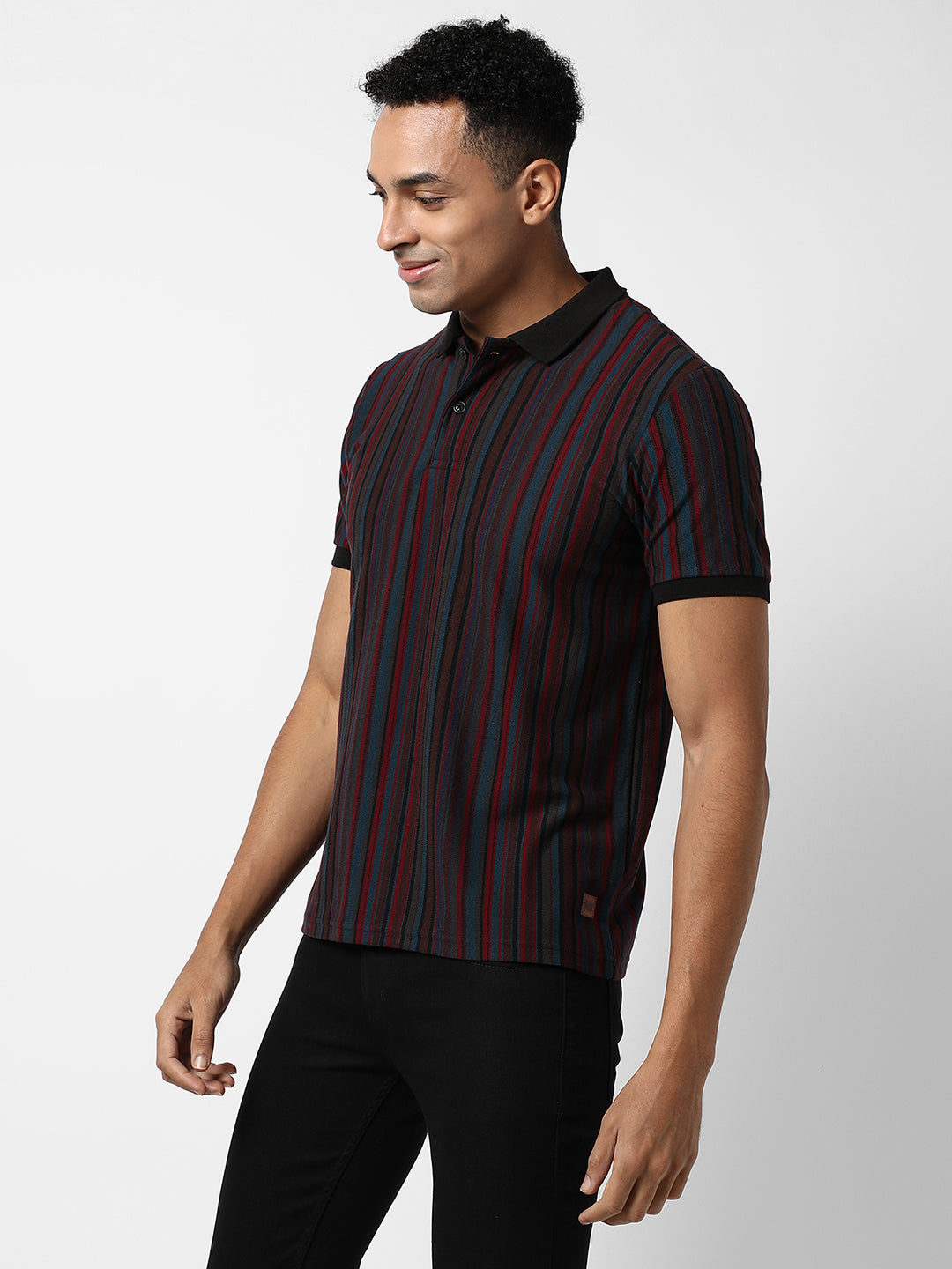 Candy Striped Polo T-Shirt