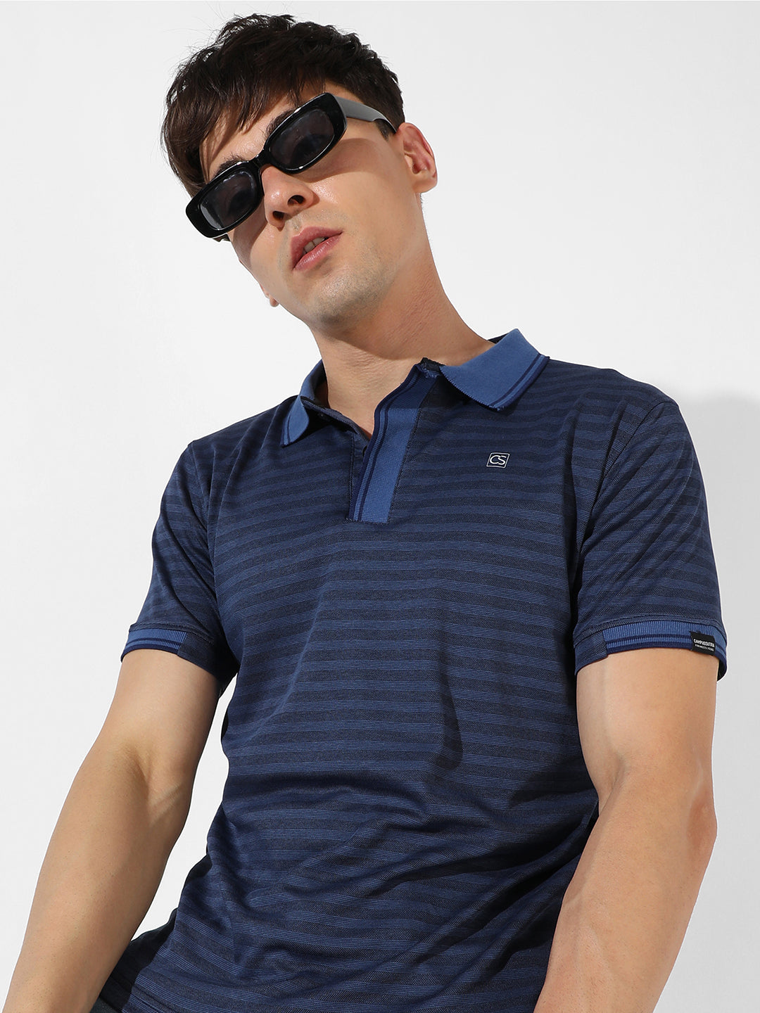 Horizontal Striped Polo T-Shirt
