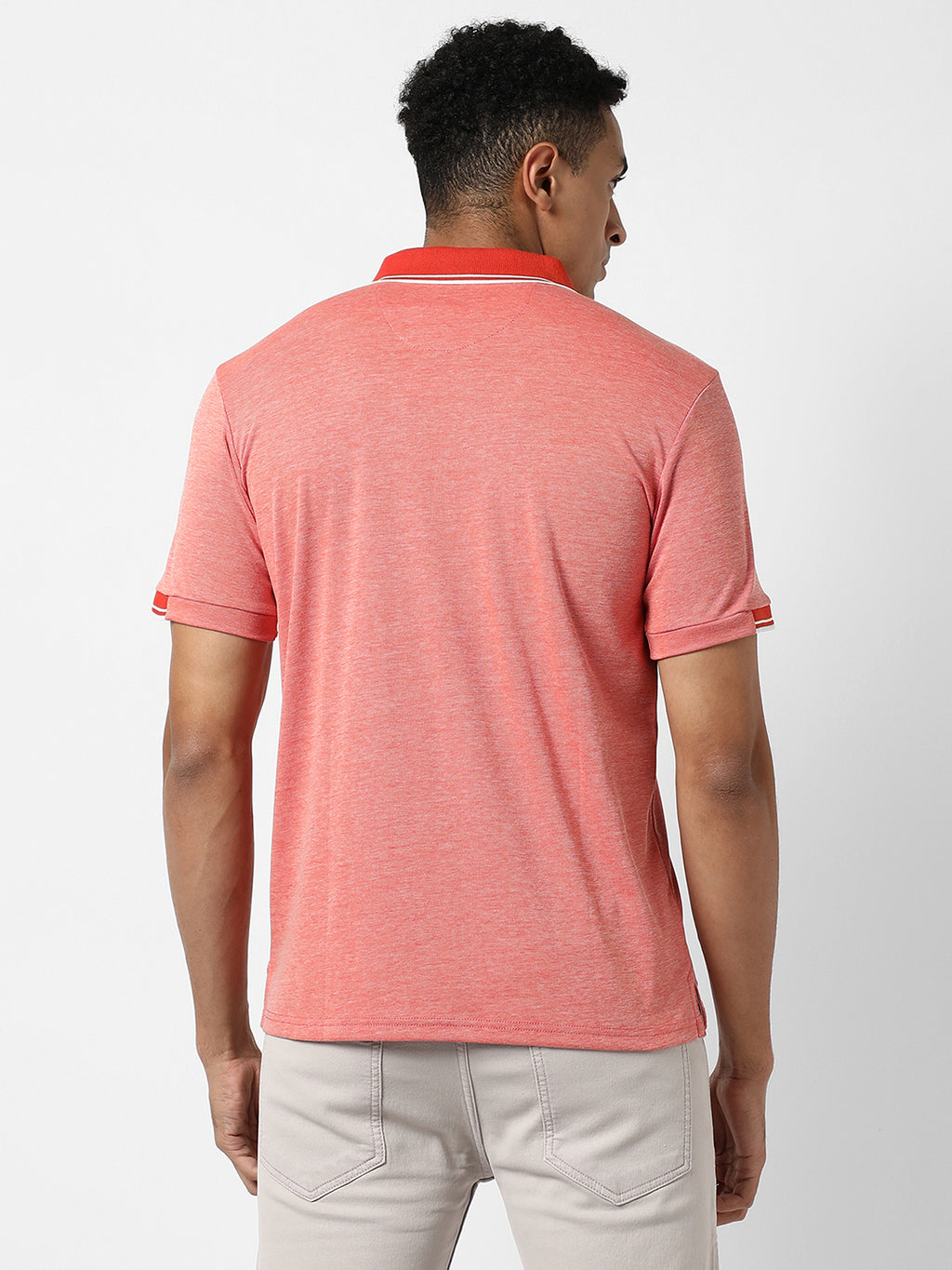 Polo T-Shirt With Contrast Hem