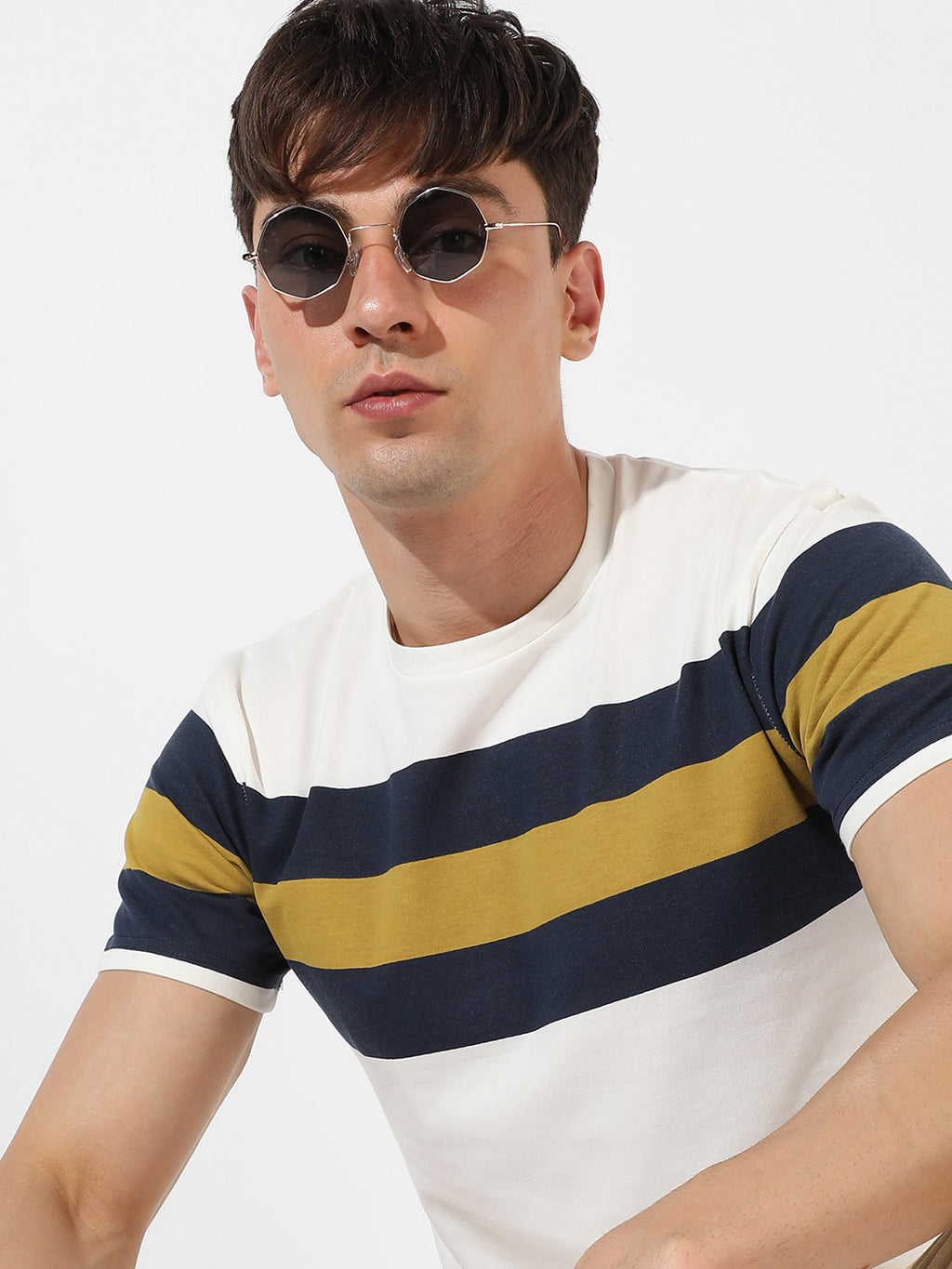 Colourblocked Casual T-Shirt