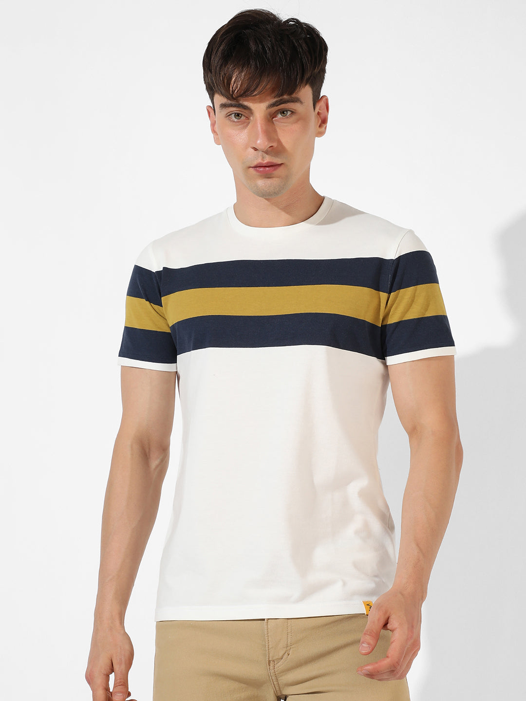 Colourblocked Casual T-Shirt
