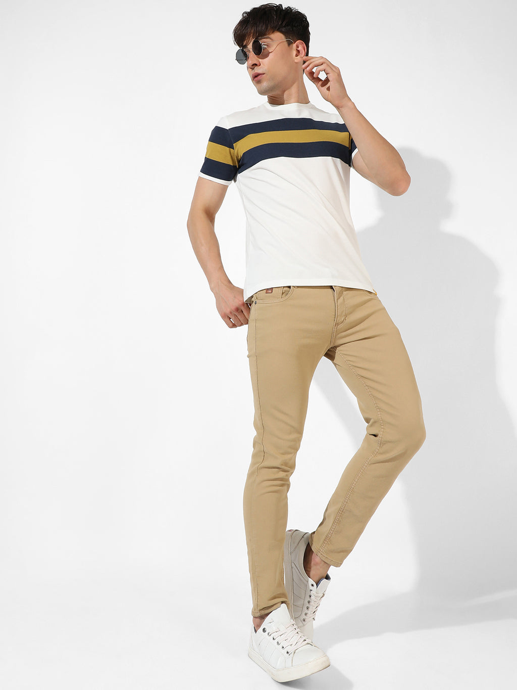 Colourblocked Casual T-Shirt