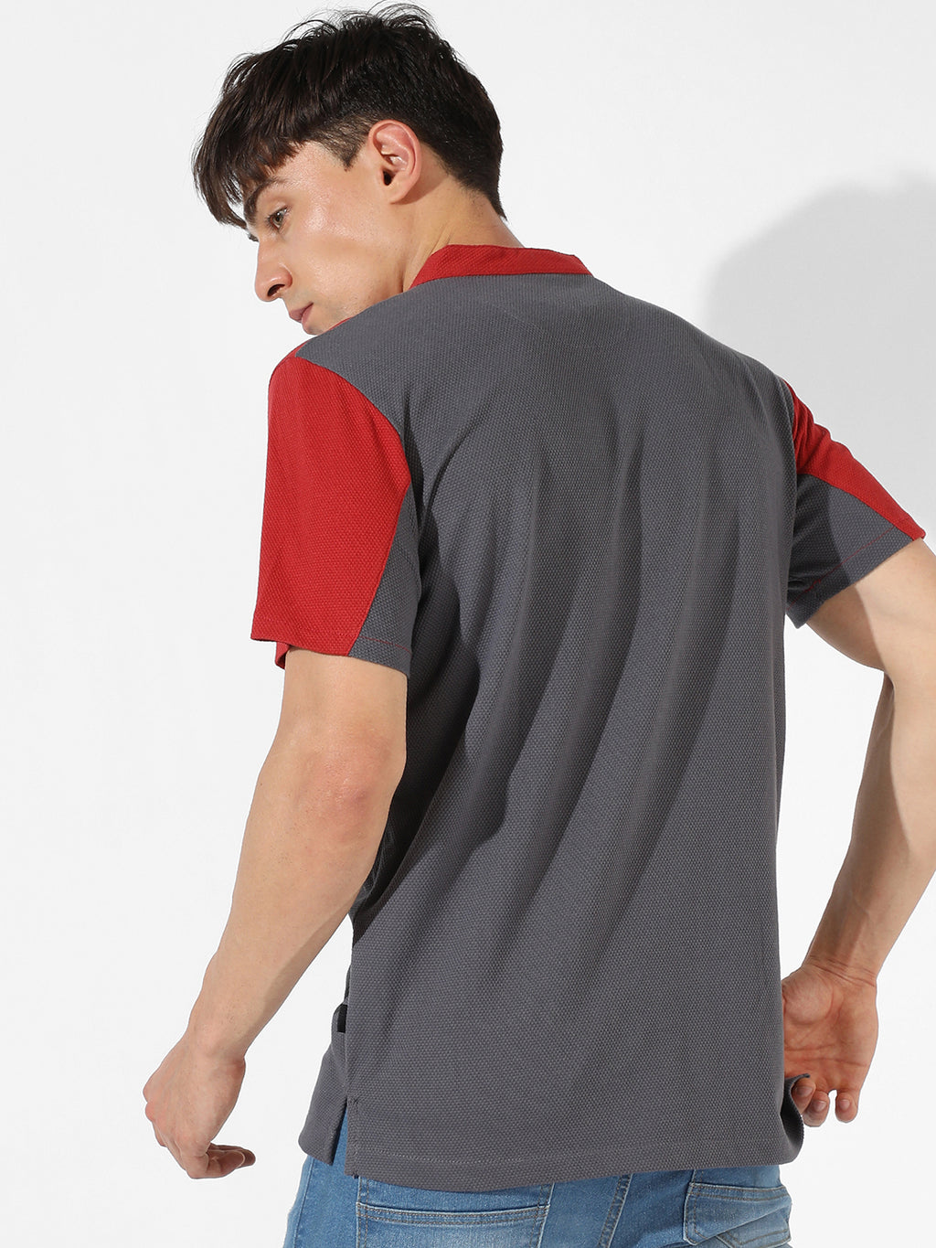 Colourblocked Casual T-Shirt