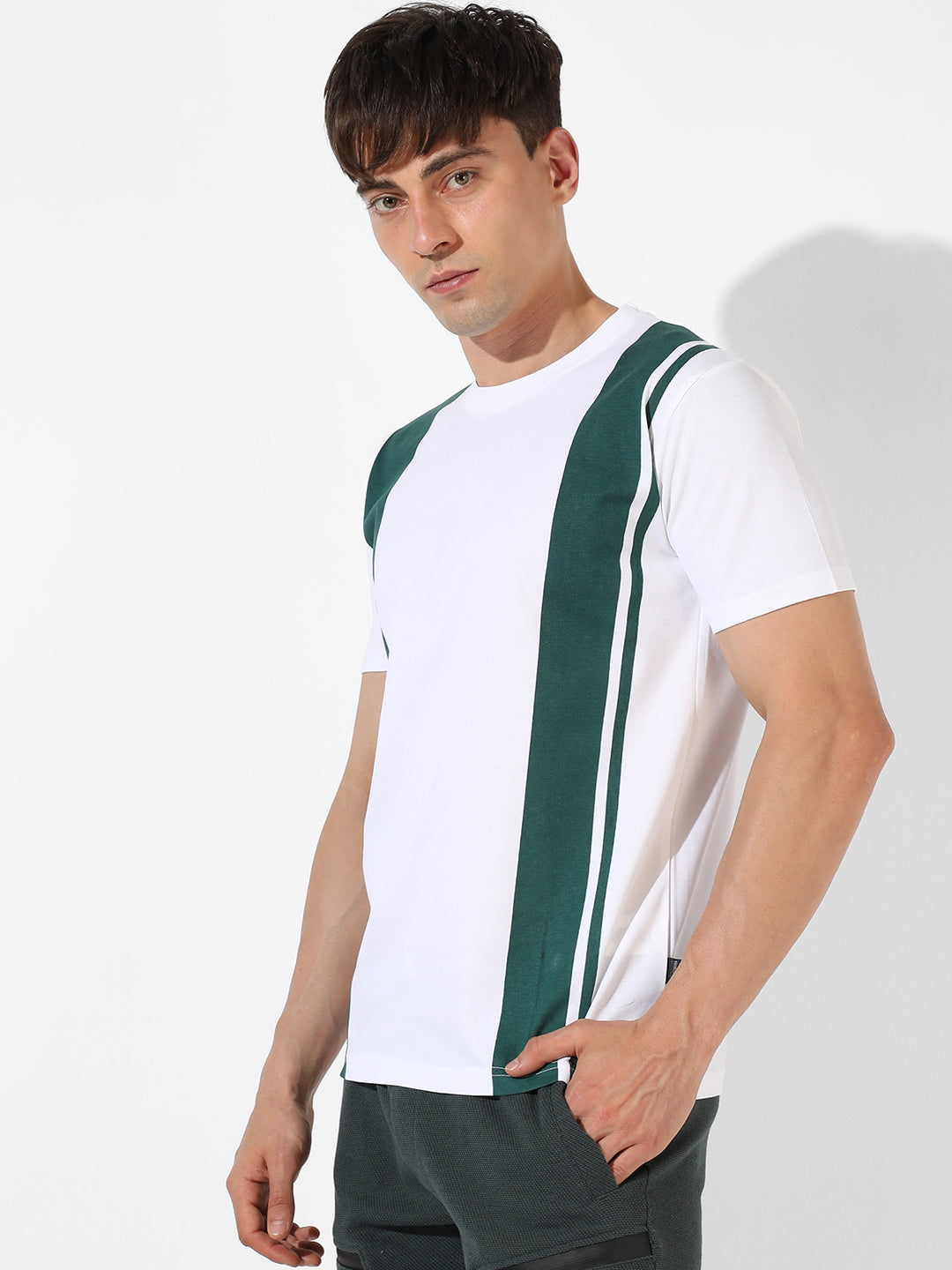 Colourblocked Casual T-Shirt