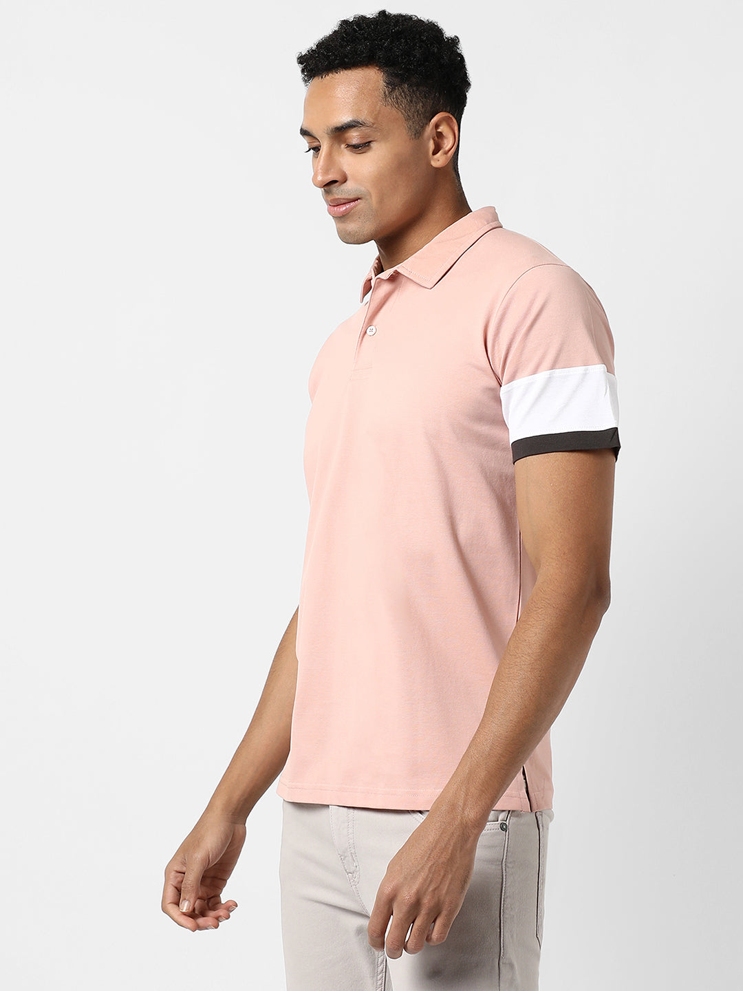 Polo T-Shirt With Contrast Detail
