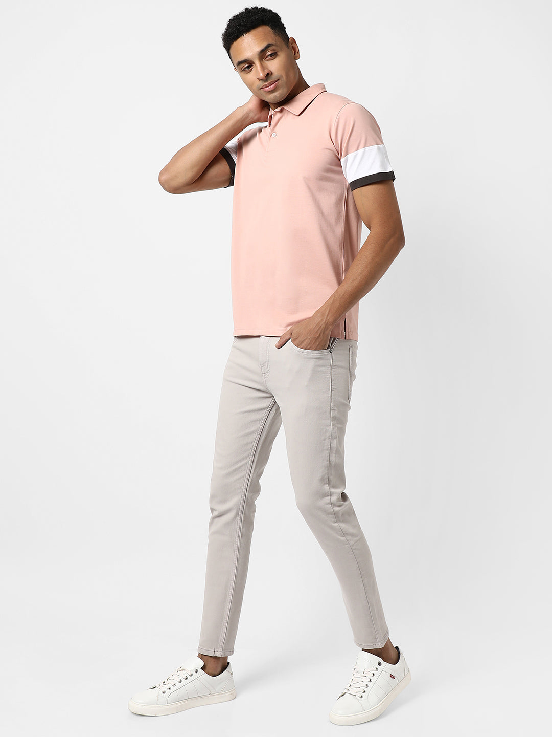Polo T-Shirt With Contrast Detail