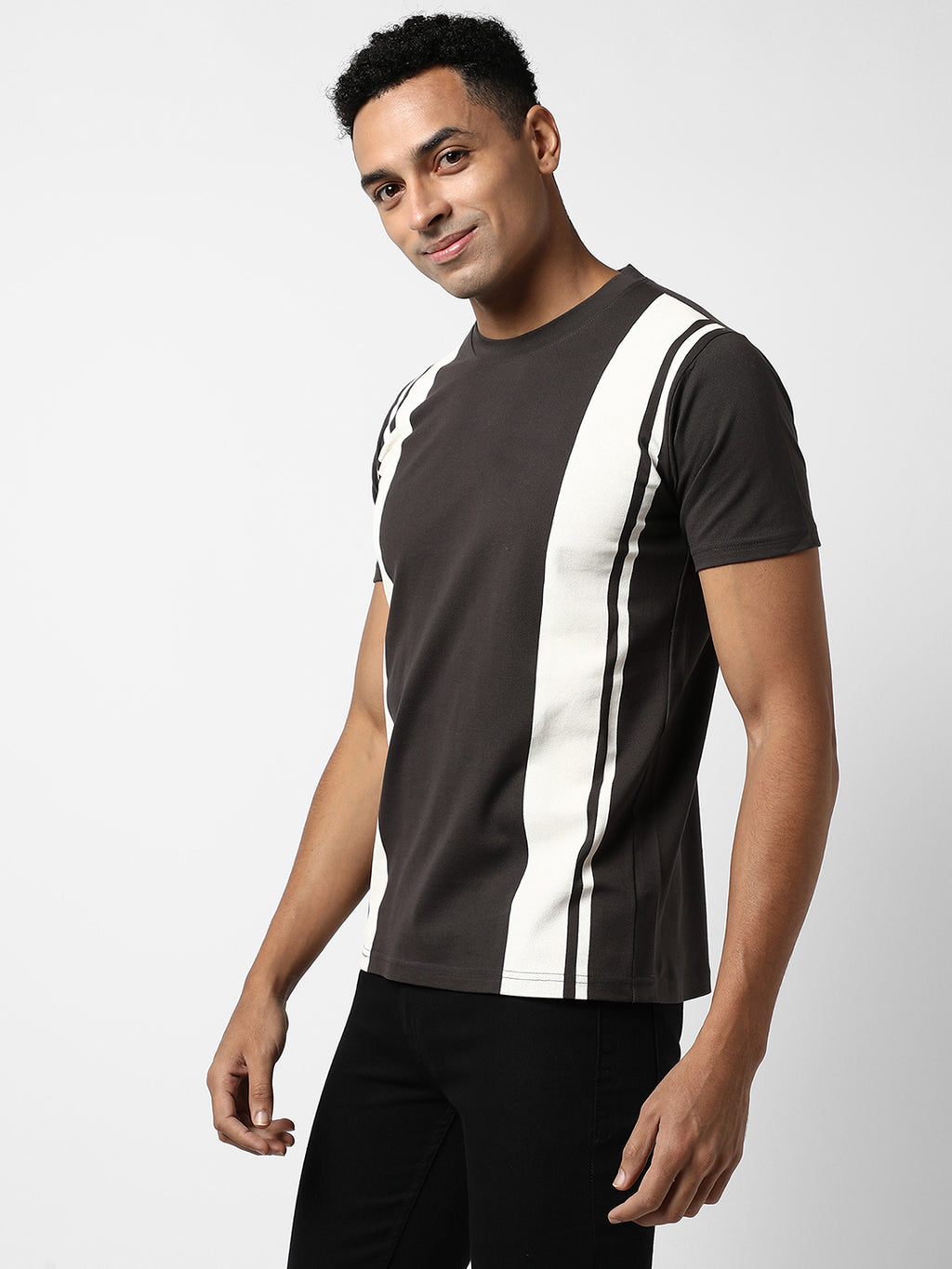 Colourblocked Casual T-Shirt