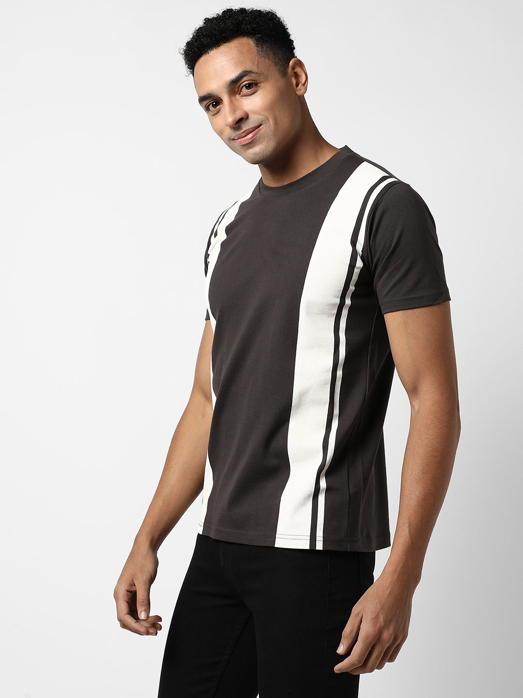 Colourblocked Casual T-Shirt