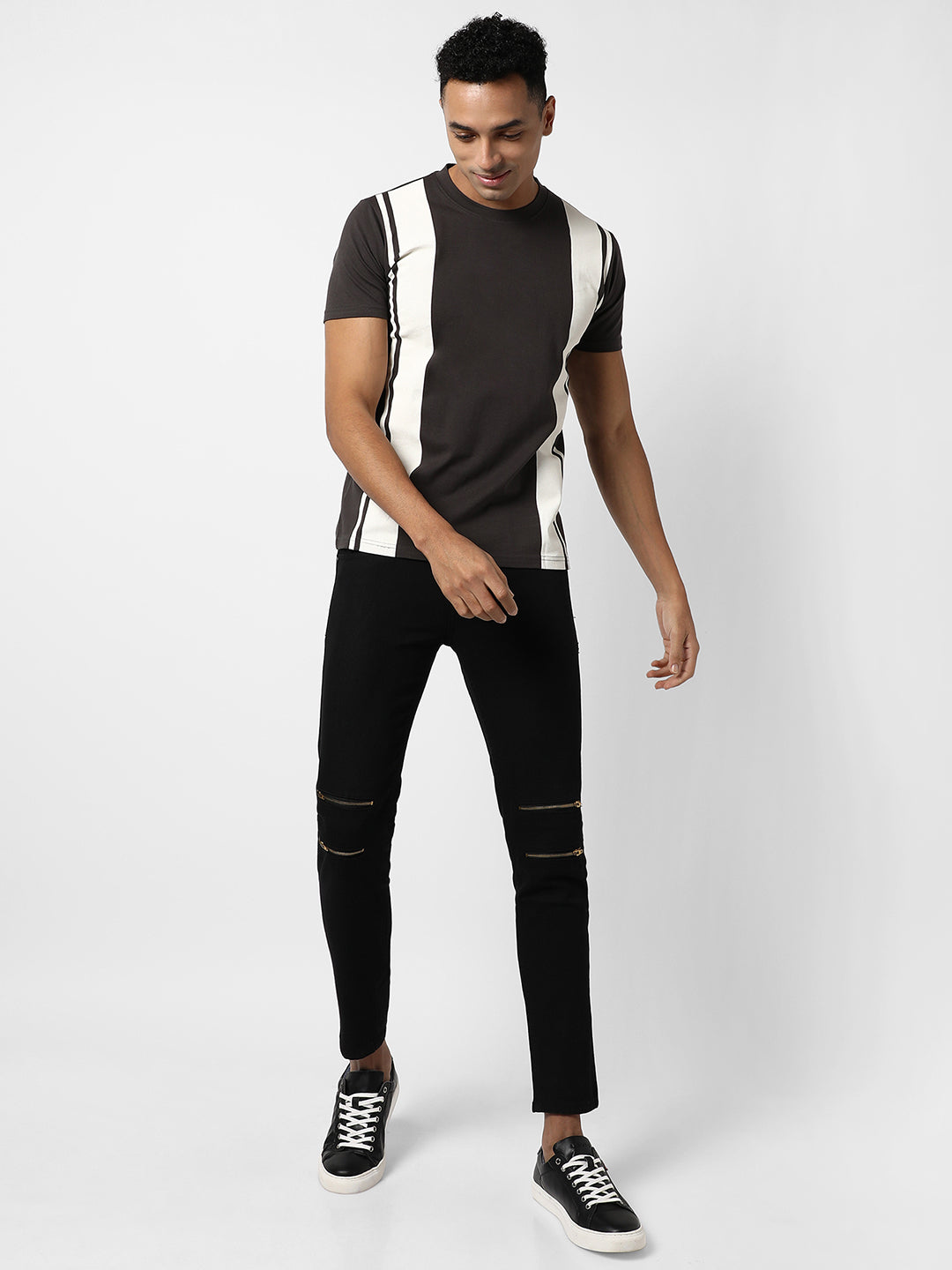 Colourblocked Casual T-Shirt