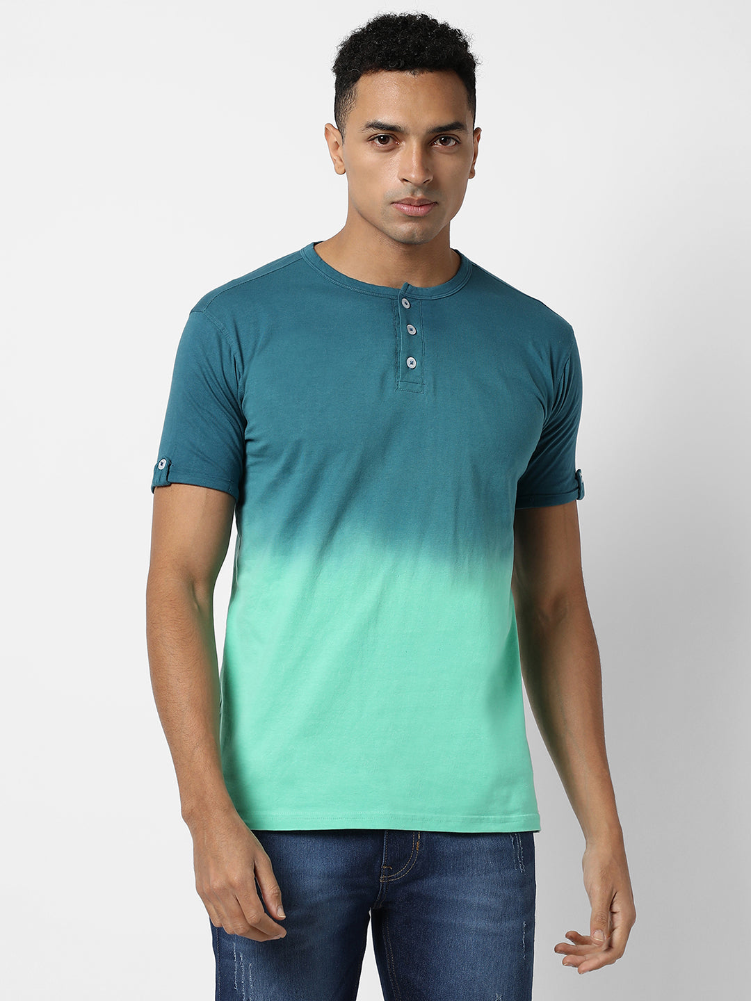 Ombre Henley T-Shirt