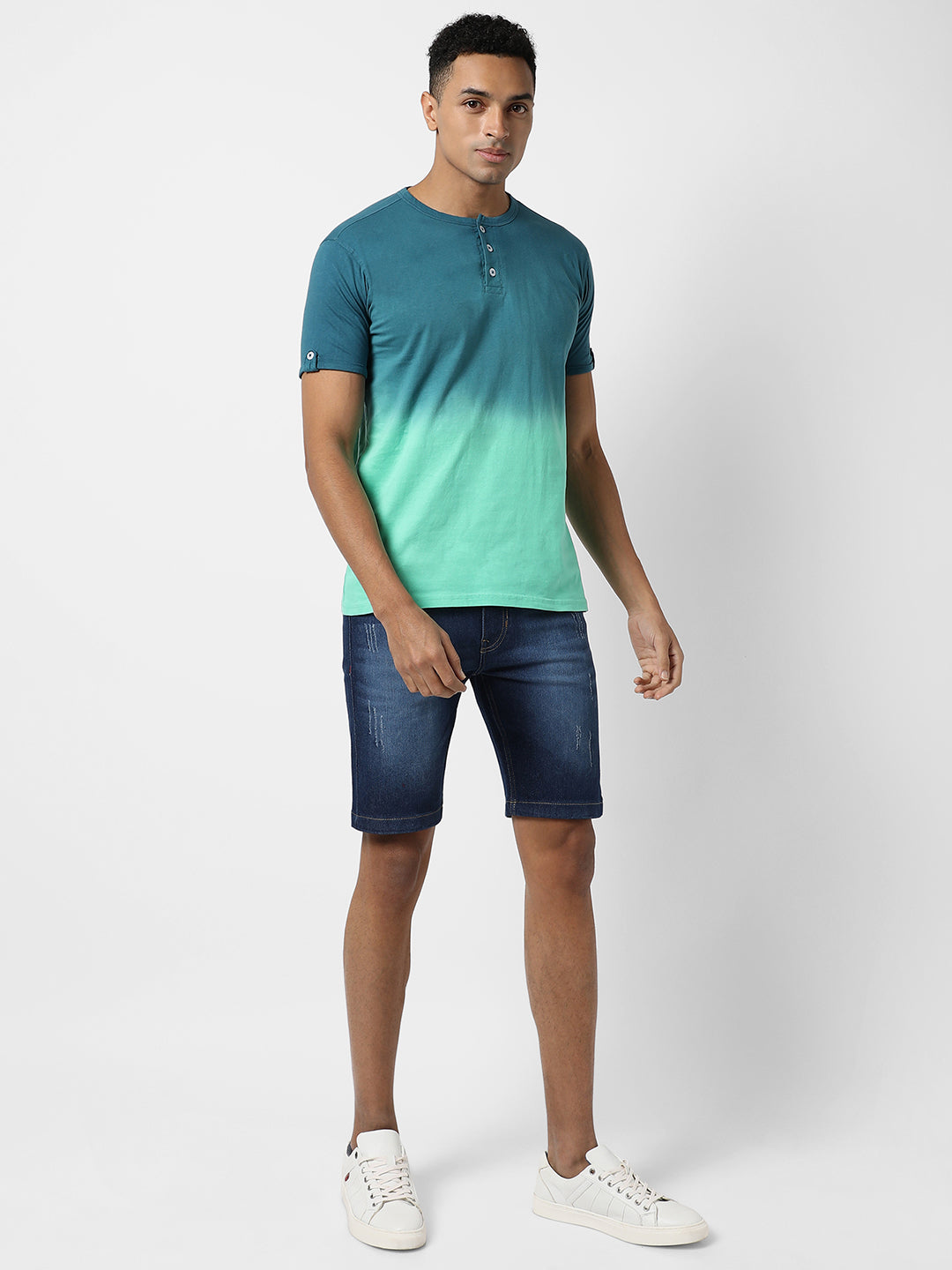 Ombre Henley T-Shirt