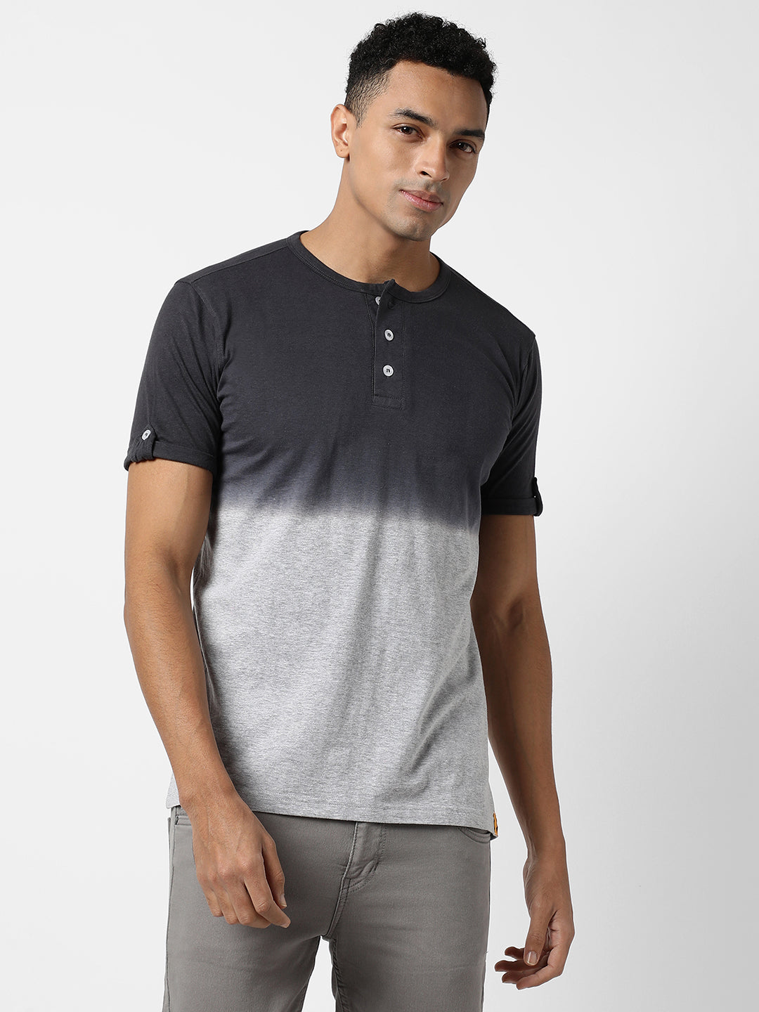 Colourblocked Casual T-Shirt