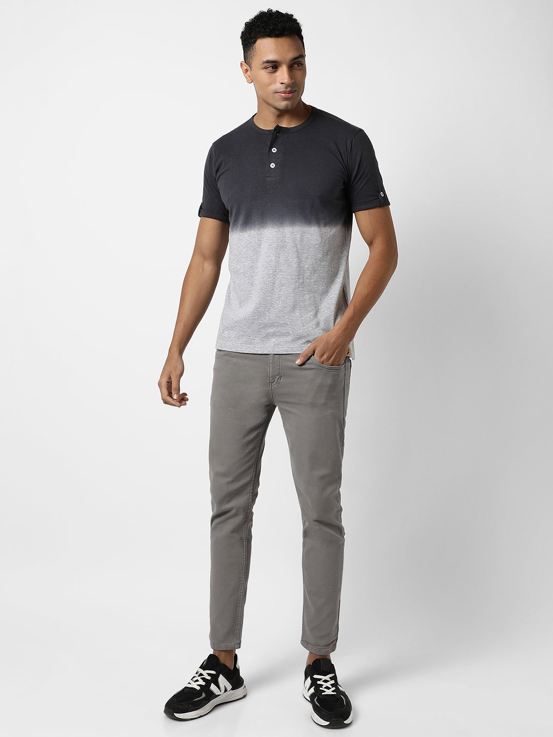 Colourblocked Casual T-Shirt