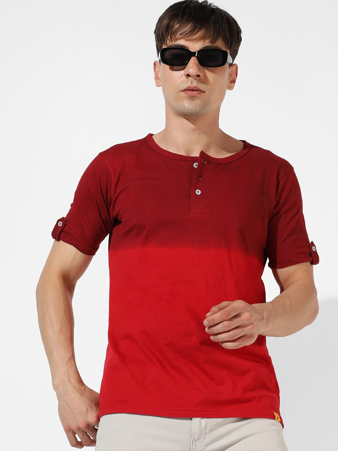 Colourblocked Casual T-Shirt