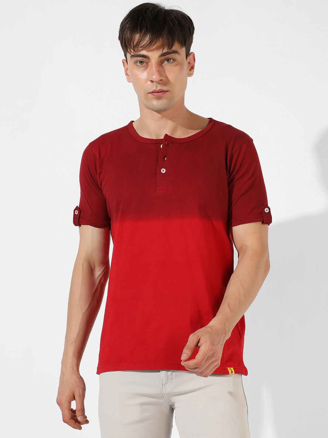 Colourblocked Casual T-Shirt