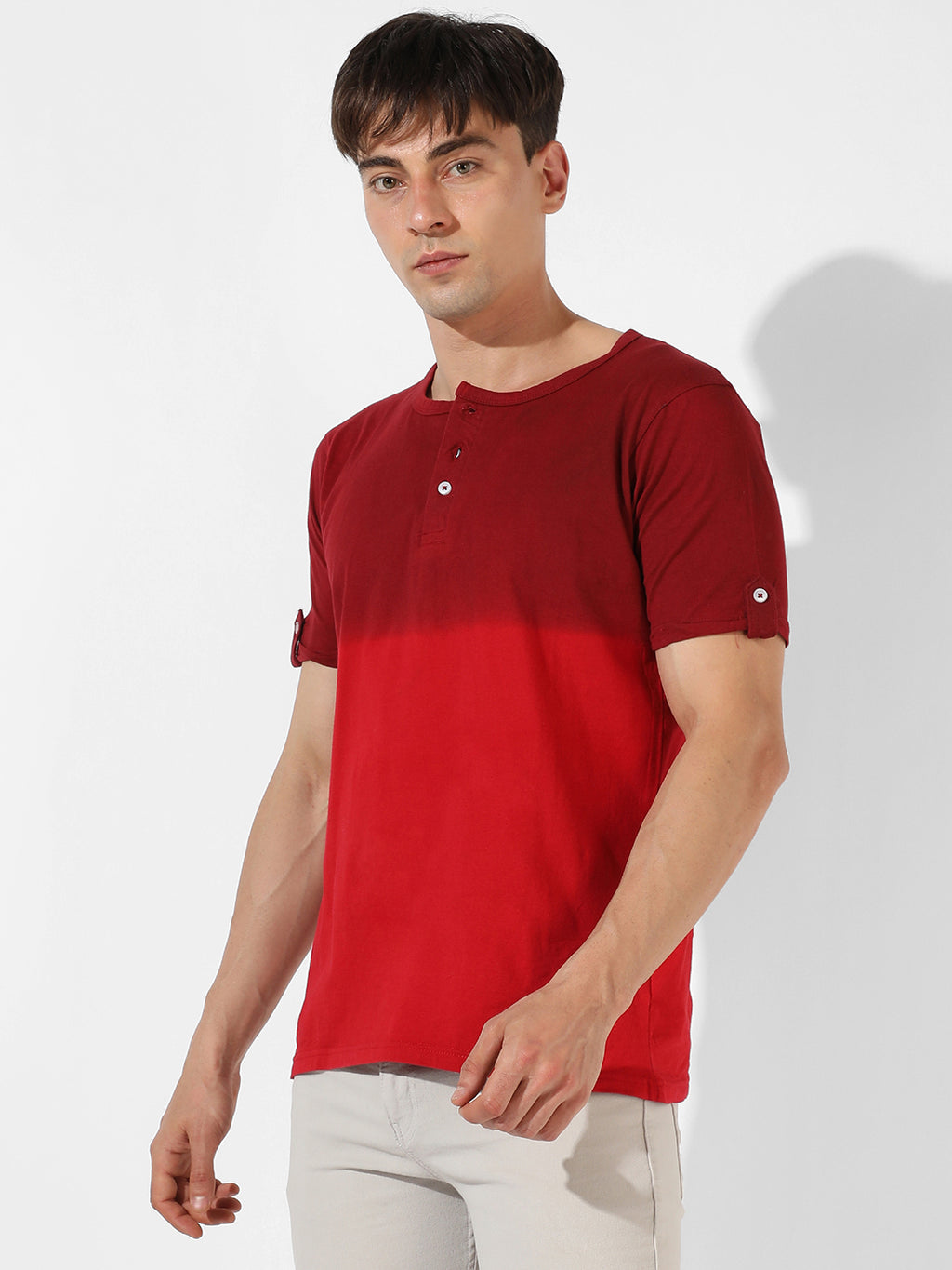 Colourblocked Casual T-Shirt
