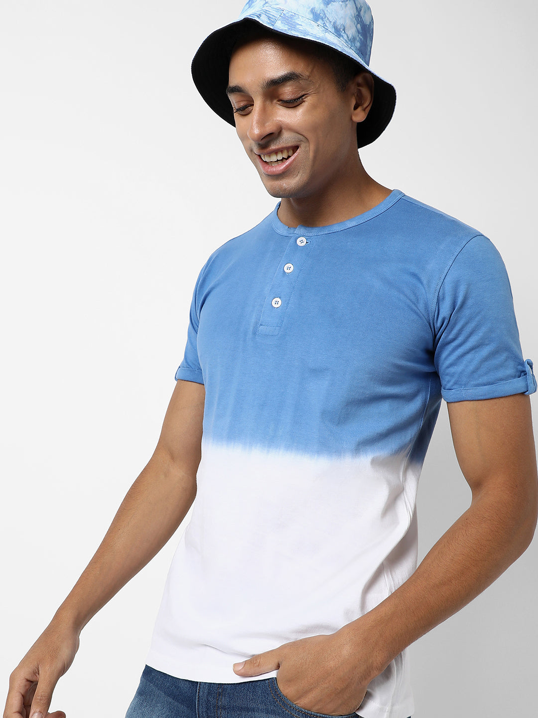 Colourblocked Casual T-Shirt