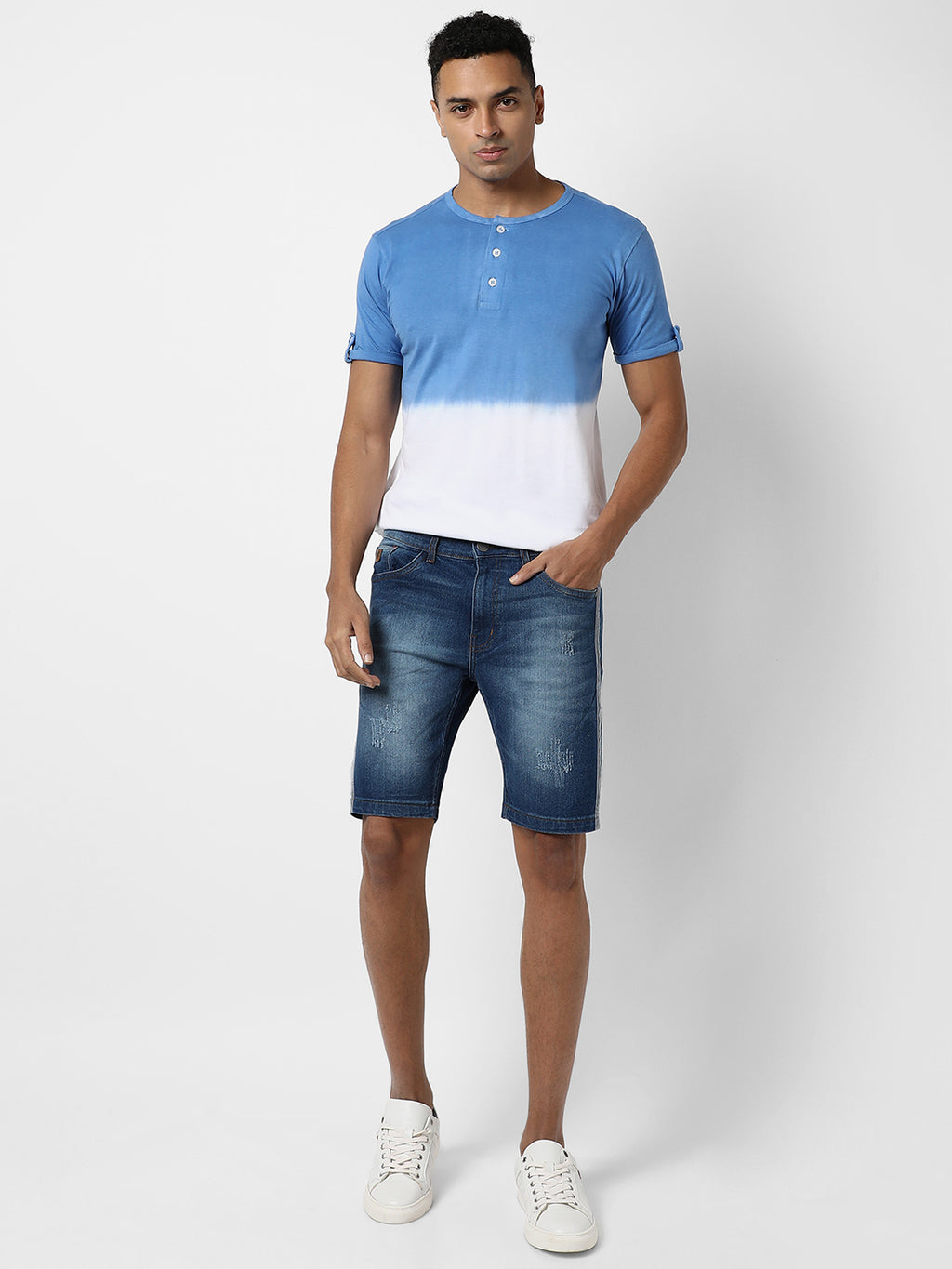 Colourblocked Casual T-Shirt