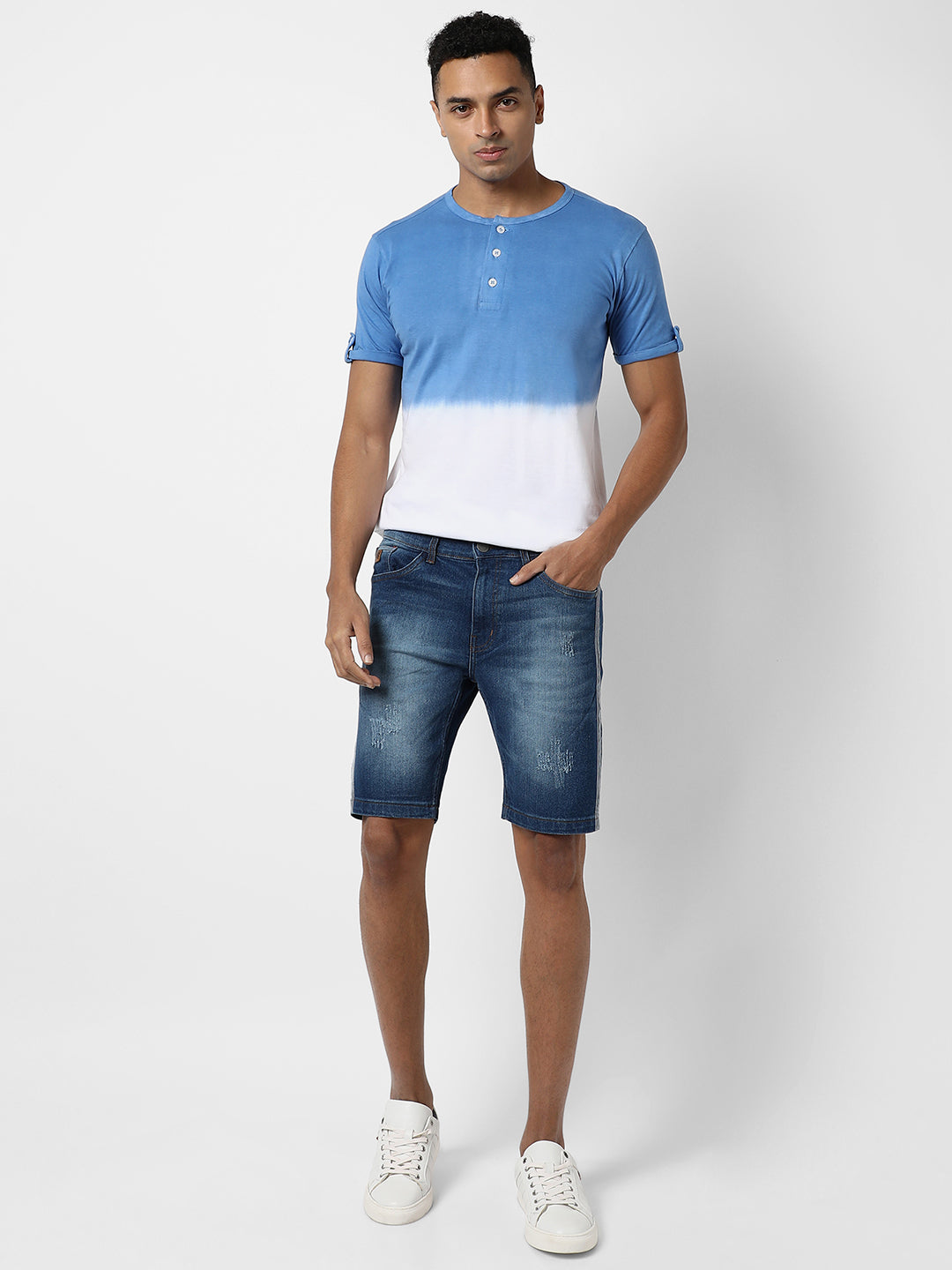 Colourblocked Casual T-Shirt