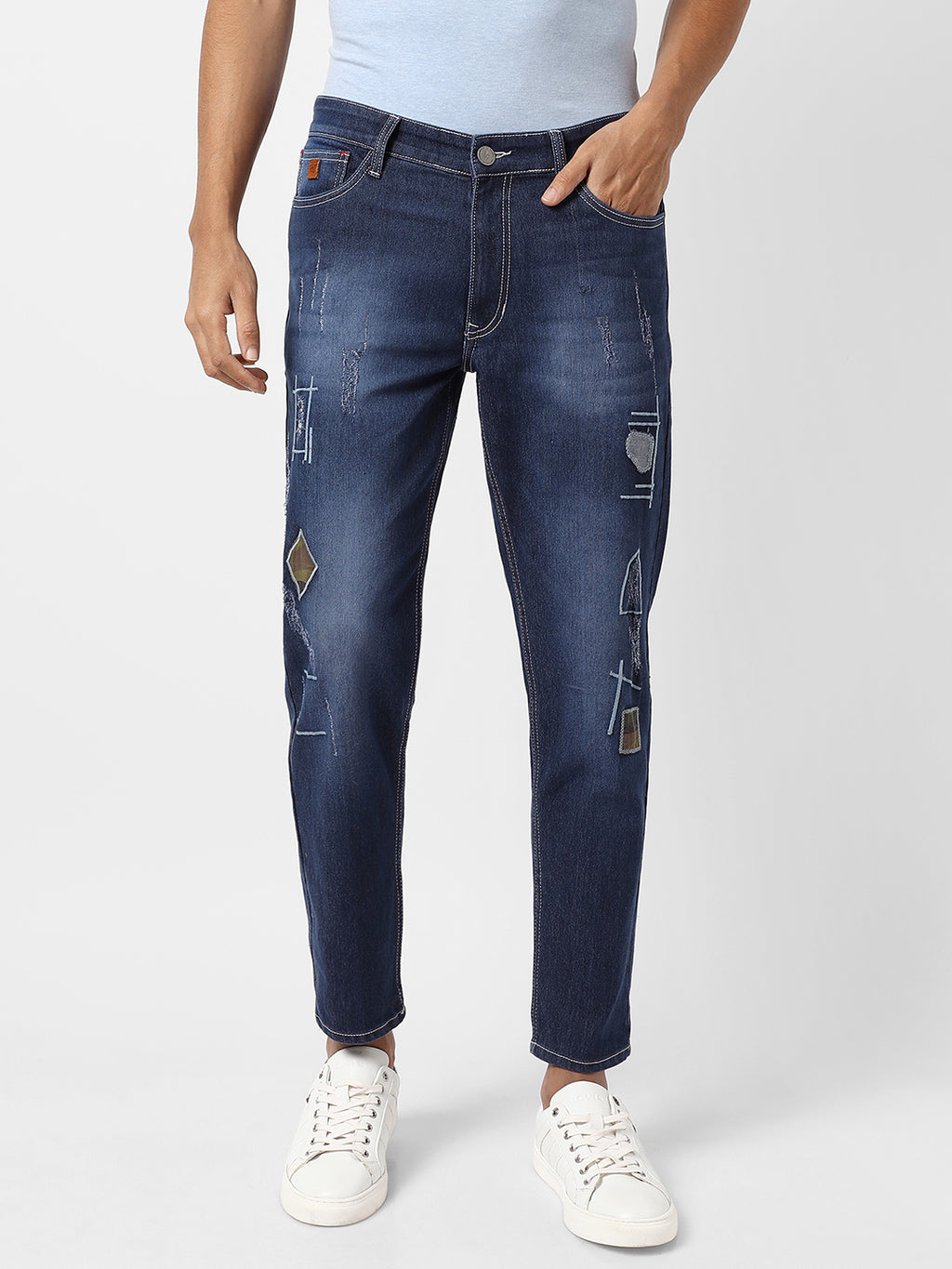 Embroidered Denim Jeans