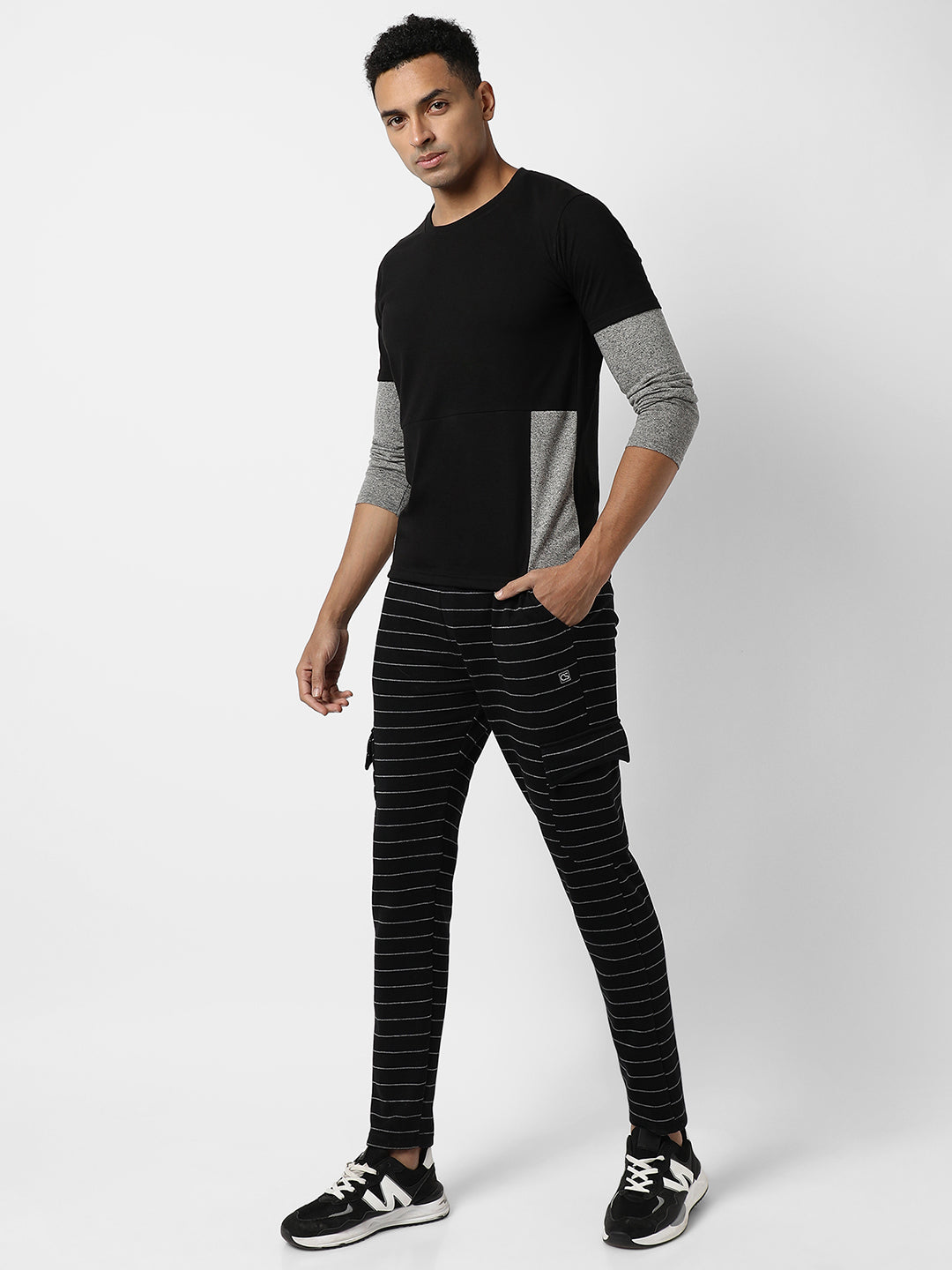 Colourblocked Casual T-Shirt