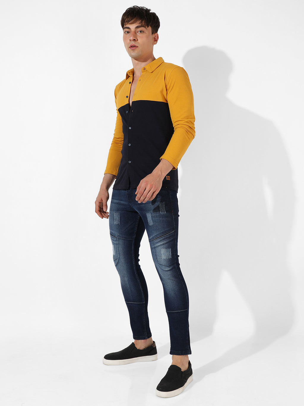 Contrast Panel Shirt