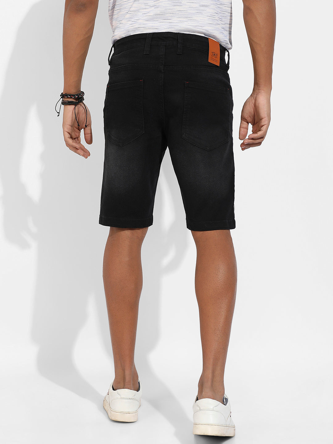 Distressed Denim Shorts