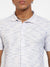 Men's White Honeycomb Knit Shirt