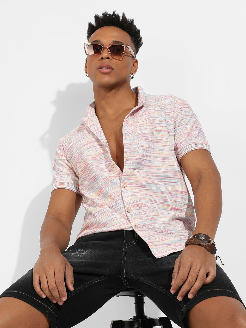 Honeycomb Knit Shirt