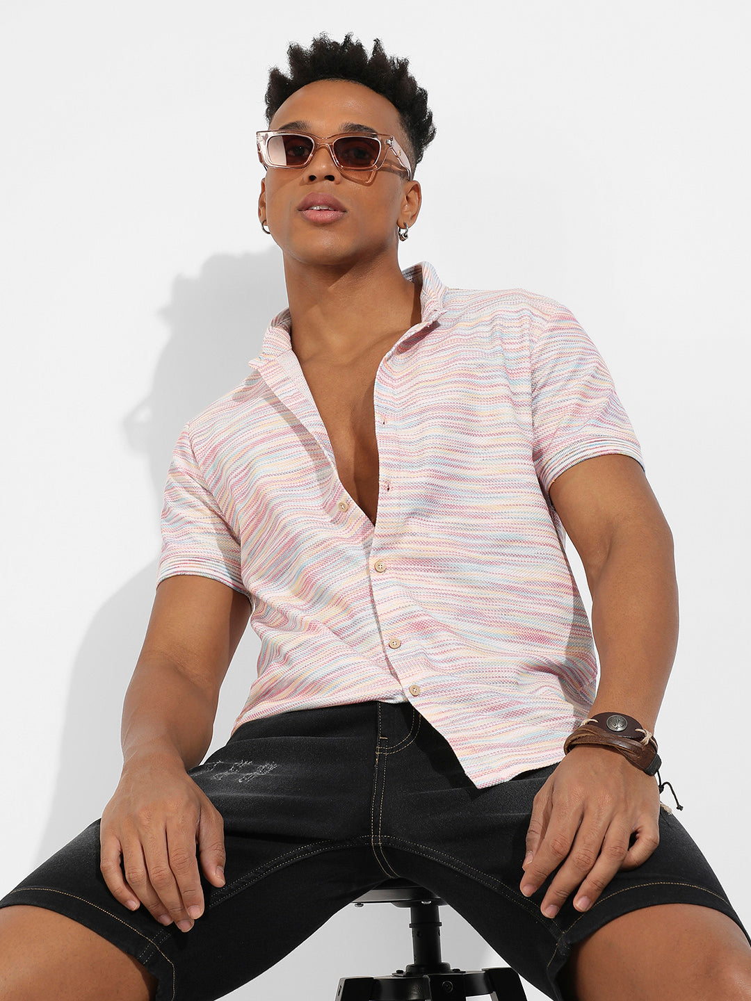 Honeycomb Knit Shirt