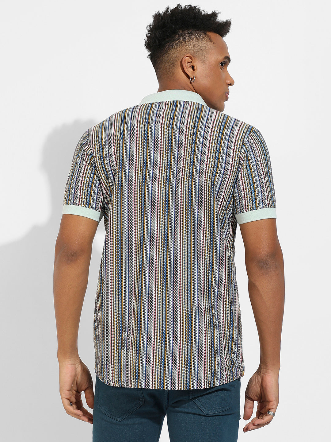 Contrast Knitted Shirt