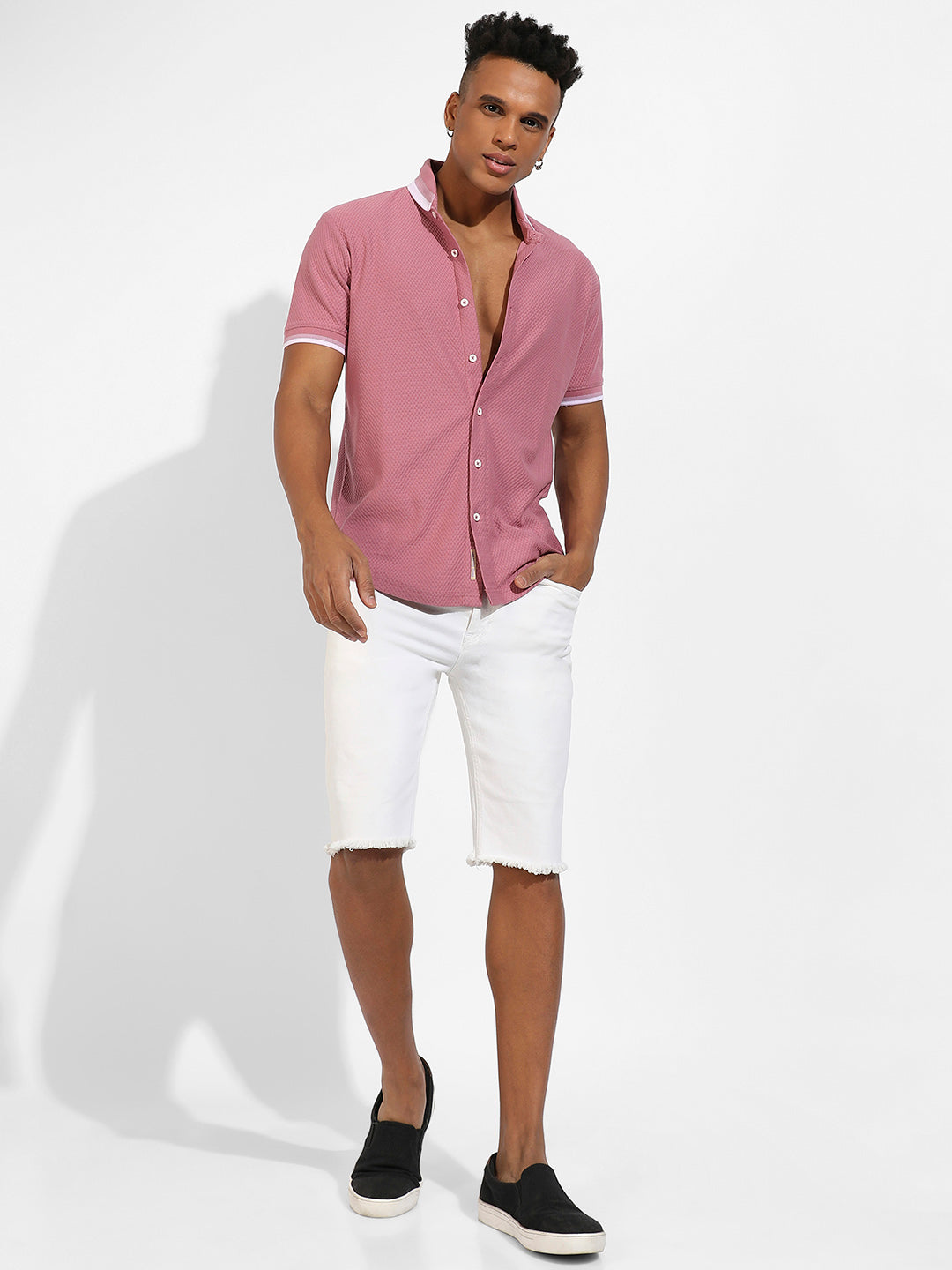 Honeycomb Knit Shirt