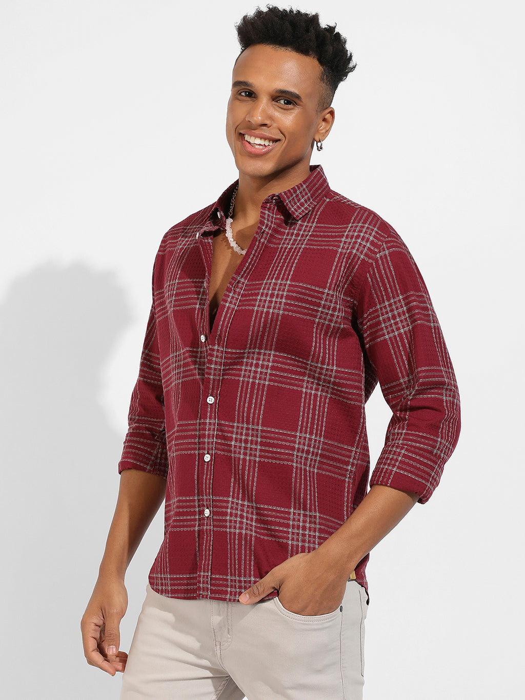 Chalk Tartan Plaid Shirt