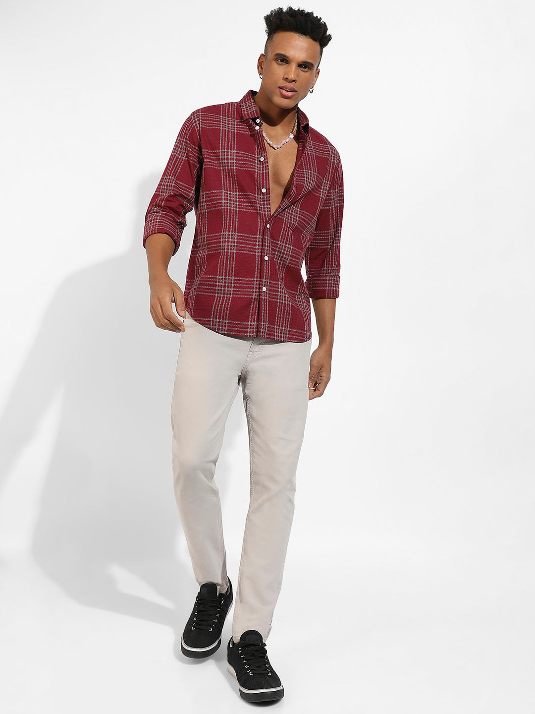 Chalk Tartan Plaid Shirt