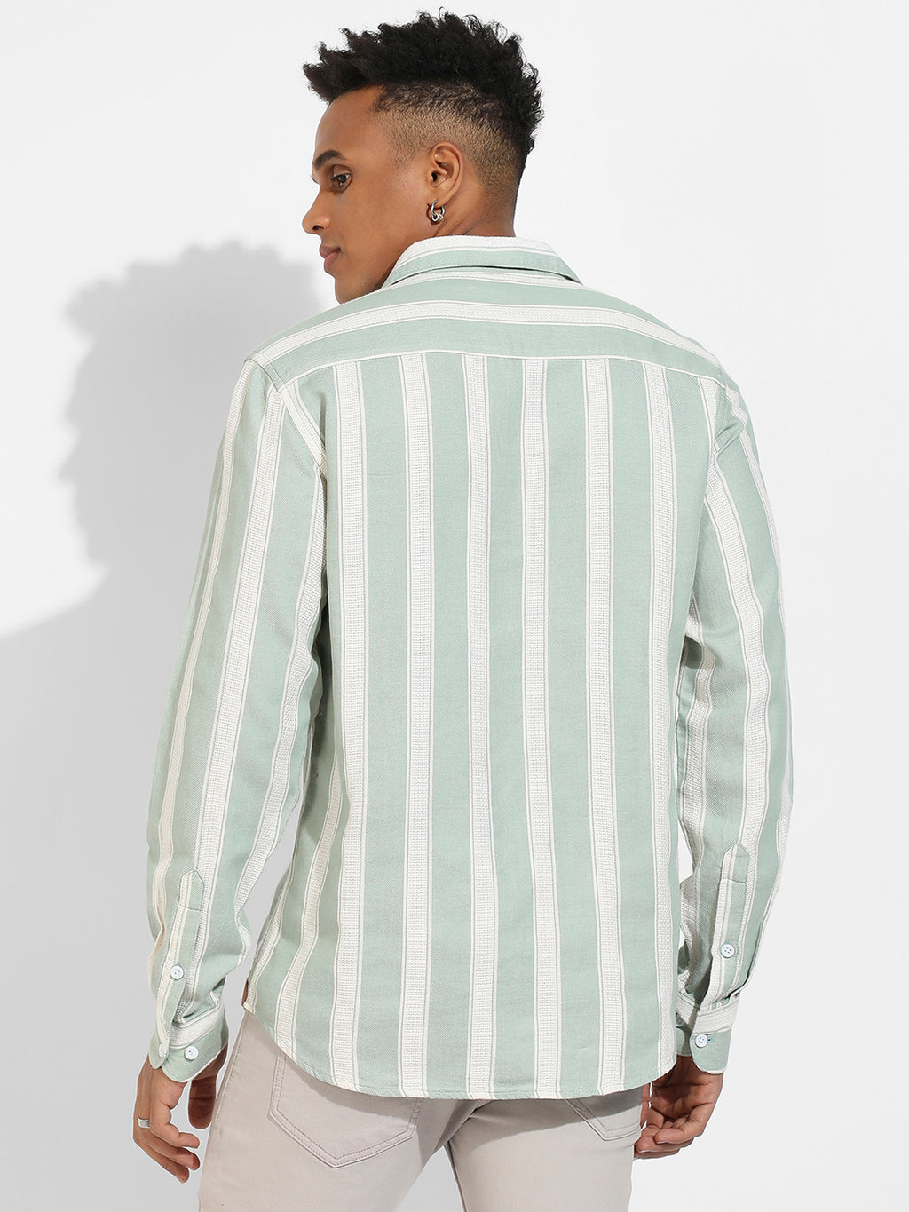 Contrast Club Striped Shirt